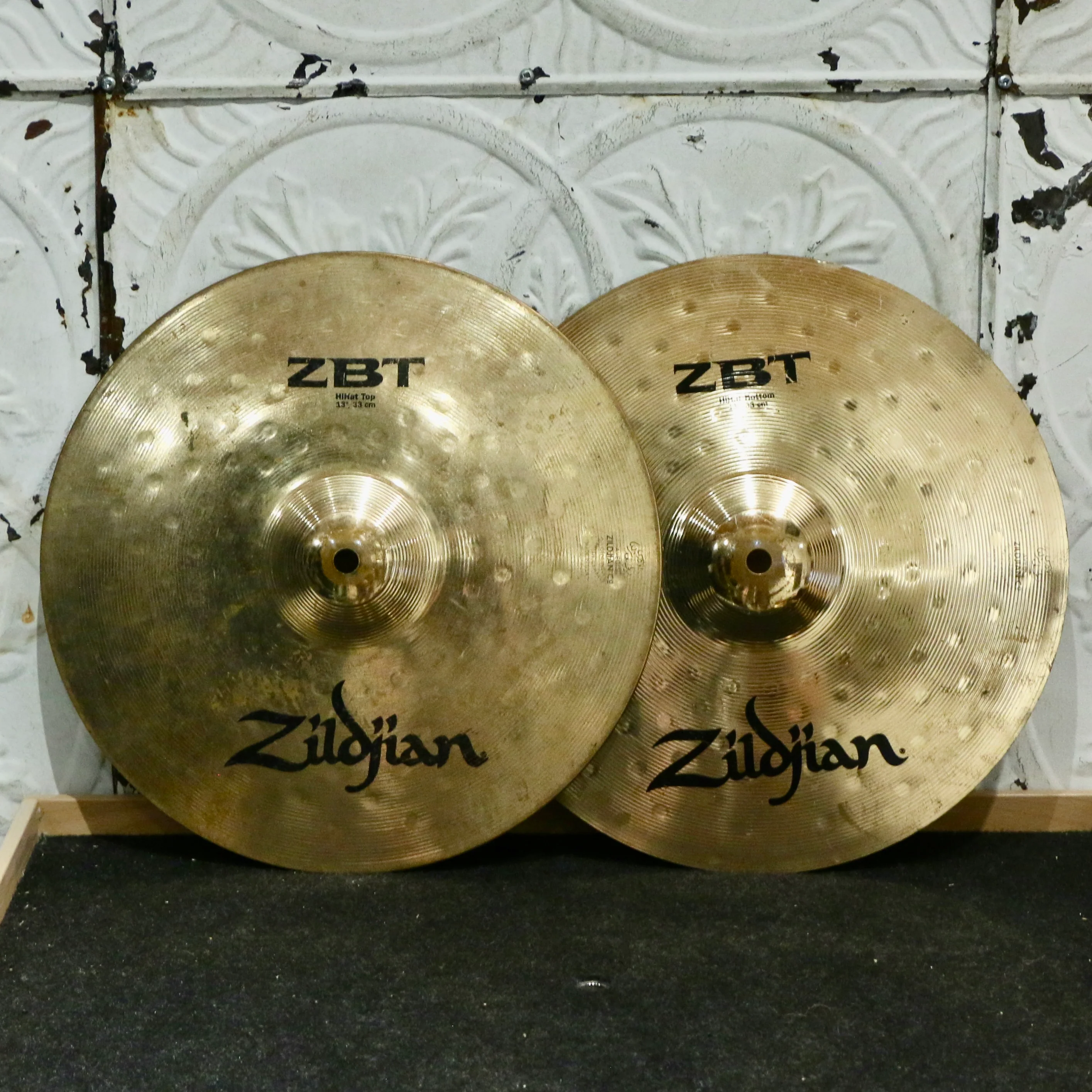Used Zildjian ZBT Hi-Hat Cymbals 13in