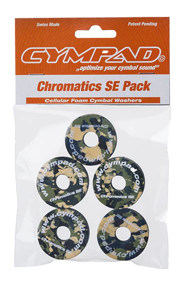 Cympad Chromatics 40/15mm Camouflage Crash Felts (pack of 5)