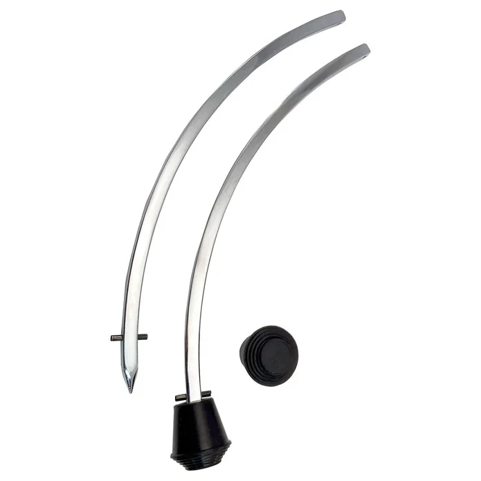 Danmar 3/8in Curved Bass Drum Spurs - for 18-20" Ludwig