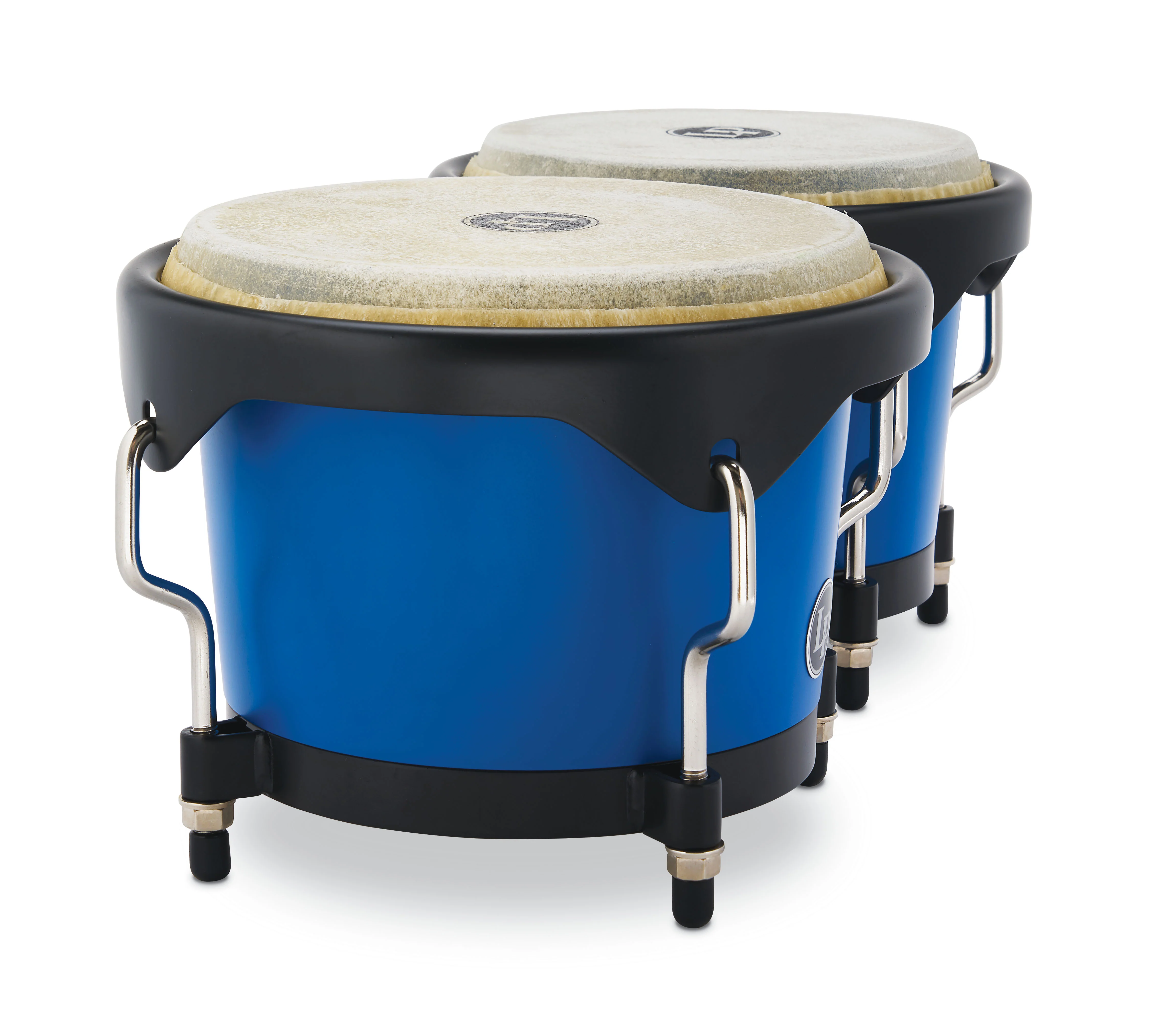 LP Discovery II Ultralight Series Bongos, Race Car Blue with Black HW, 6 ¼ - 7 ¼in - Image 5