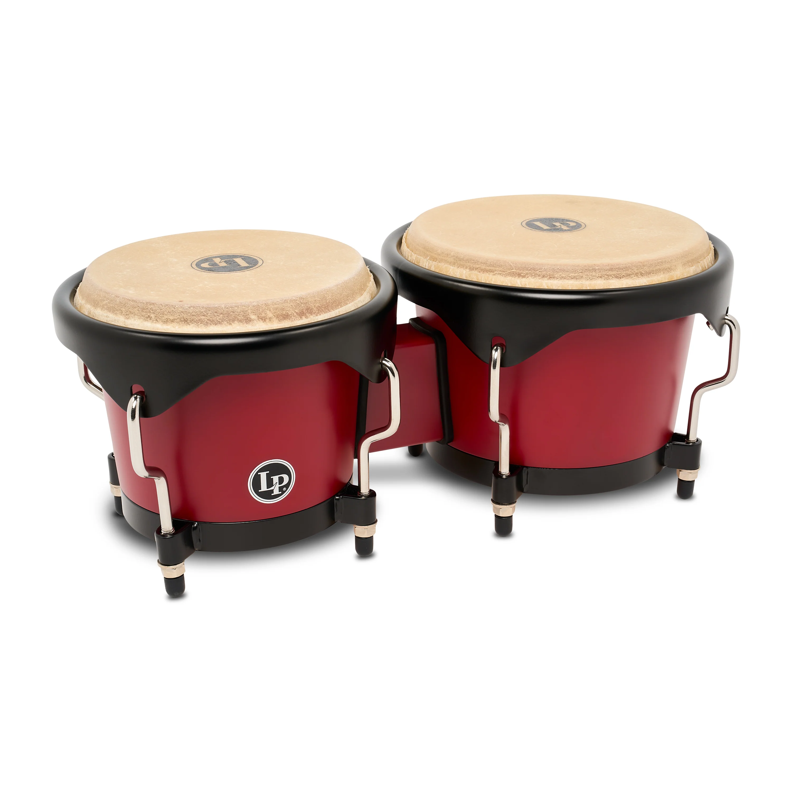 LP Discovery II Ultralight Series Bongo, Red w/ Black HW, 6 ¼ - 7 ¼"