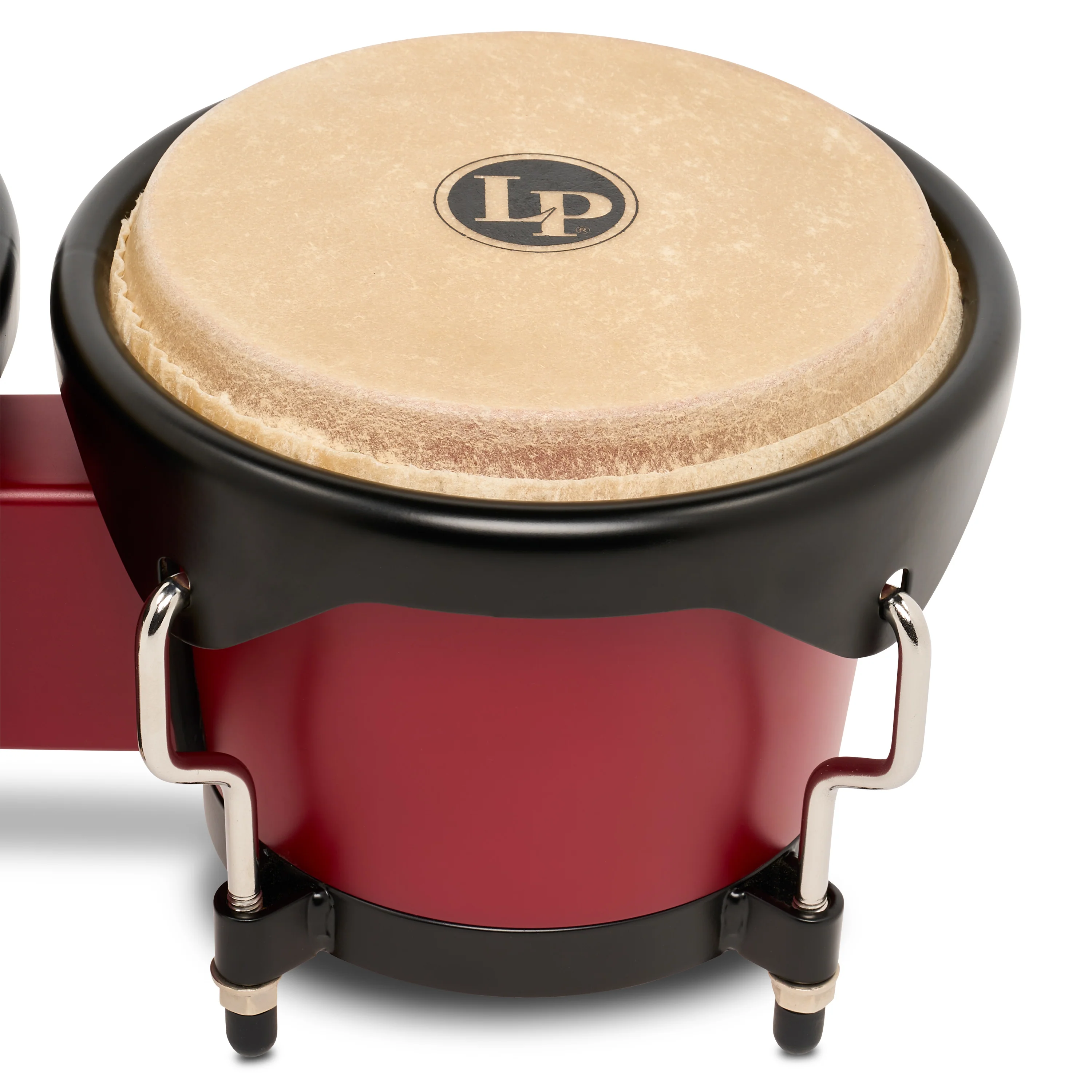 LP Discovery II Ultralight Series Bongo, Red w/ Black HW, 6 ¼ - 7 ¼" - Image 3