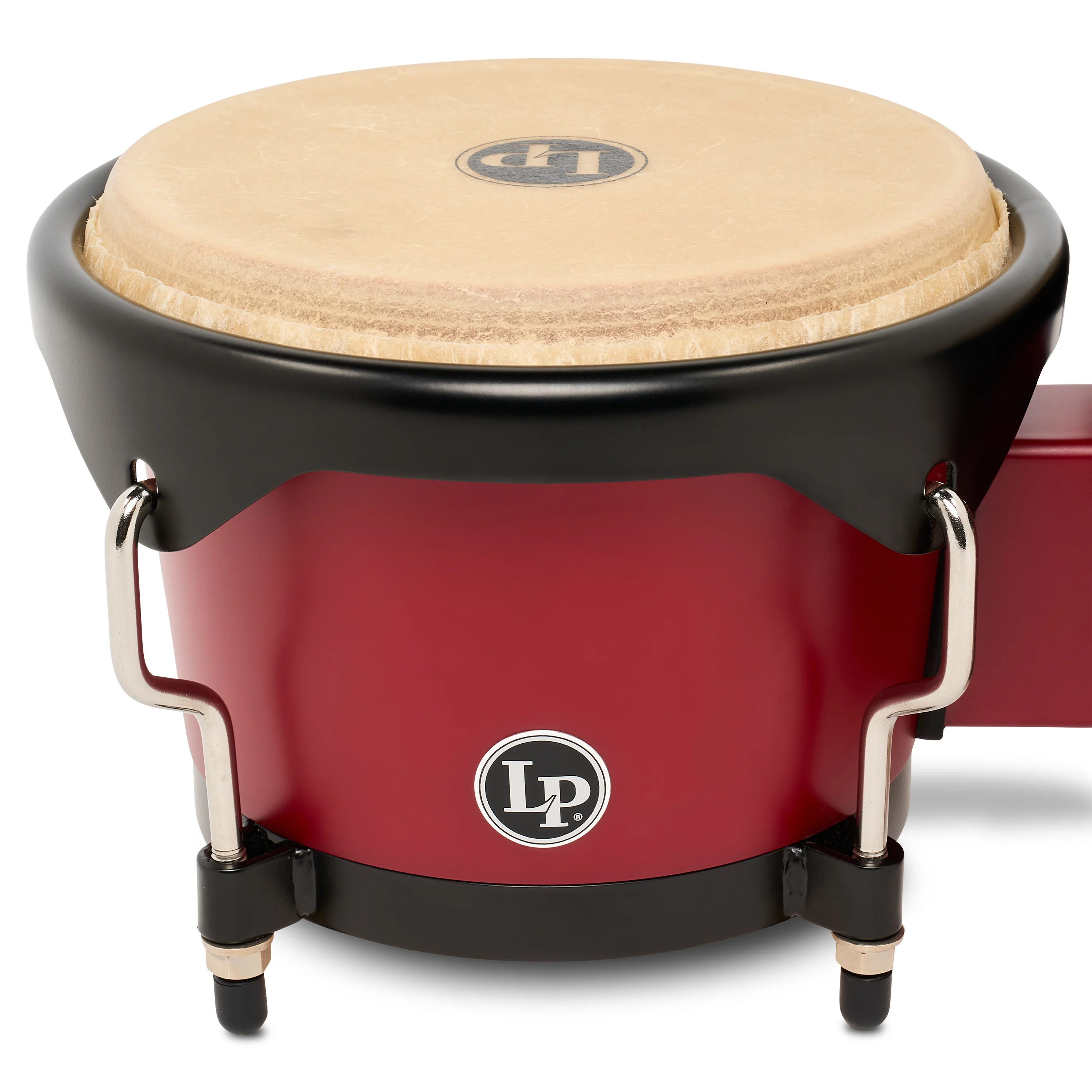 LP Discovery II Ultralight Series Bongo, Red w/ Black HW, 6 ¼ - 7 ¼" - Image 4