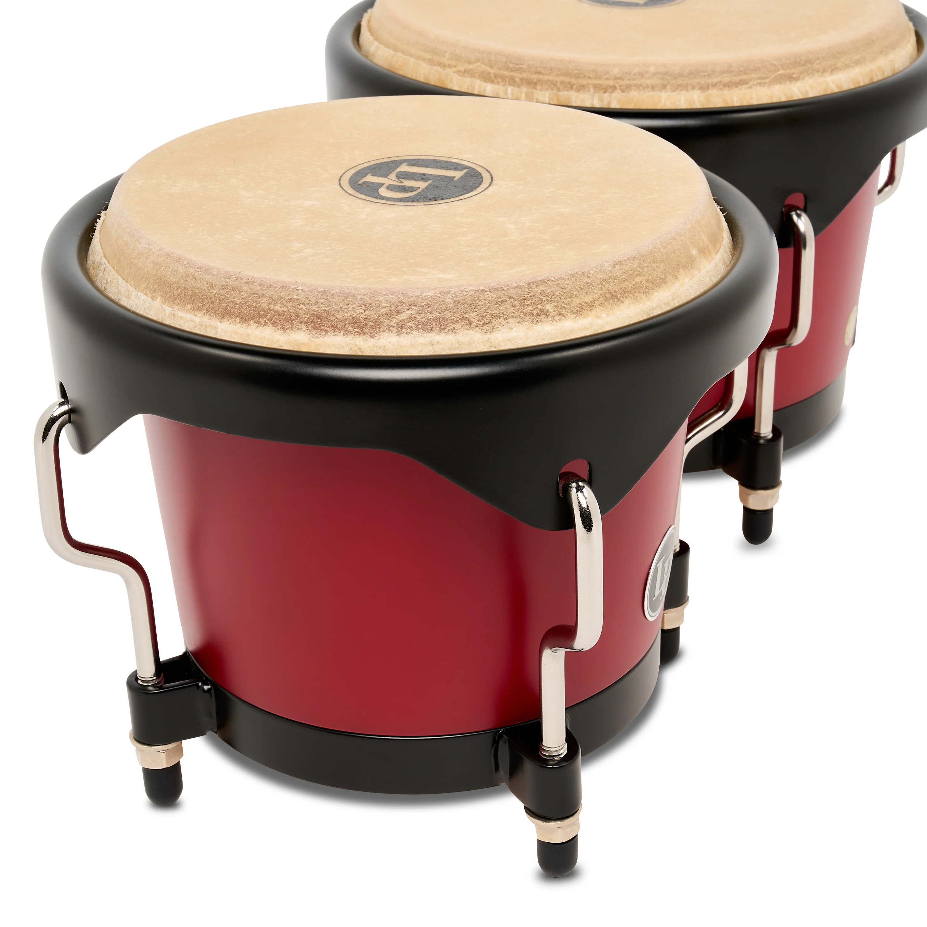 LP Discovery II Ultralight Series Bongo, Red w/ Black HW, 6 ¼ - 7 ¼" - Image 5