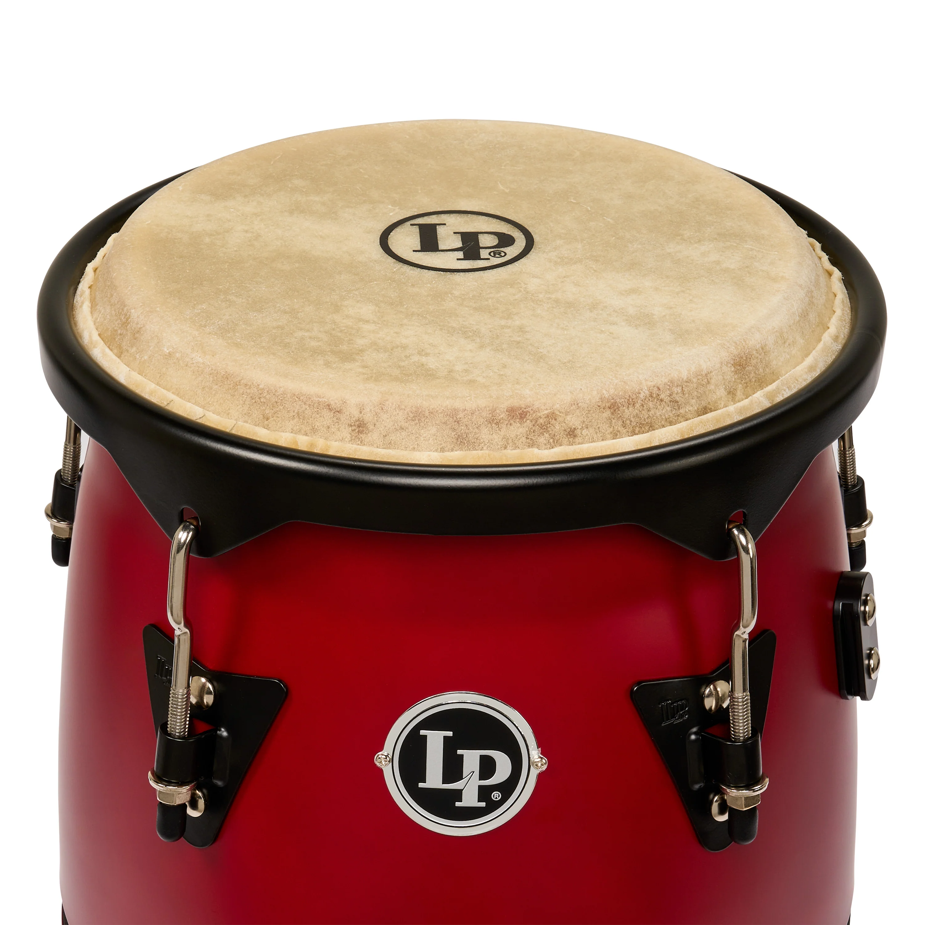 LP Discovery II Ultralight Series Conga set, Red w/ Black HW, 10-11inch - Image 2