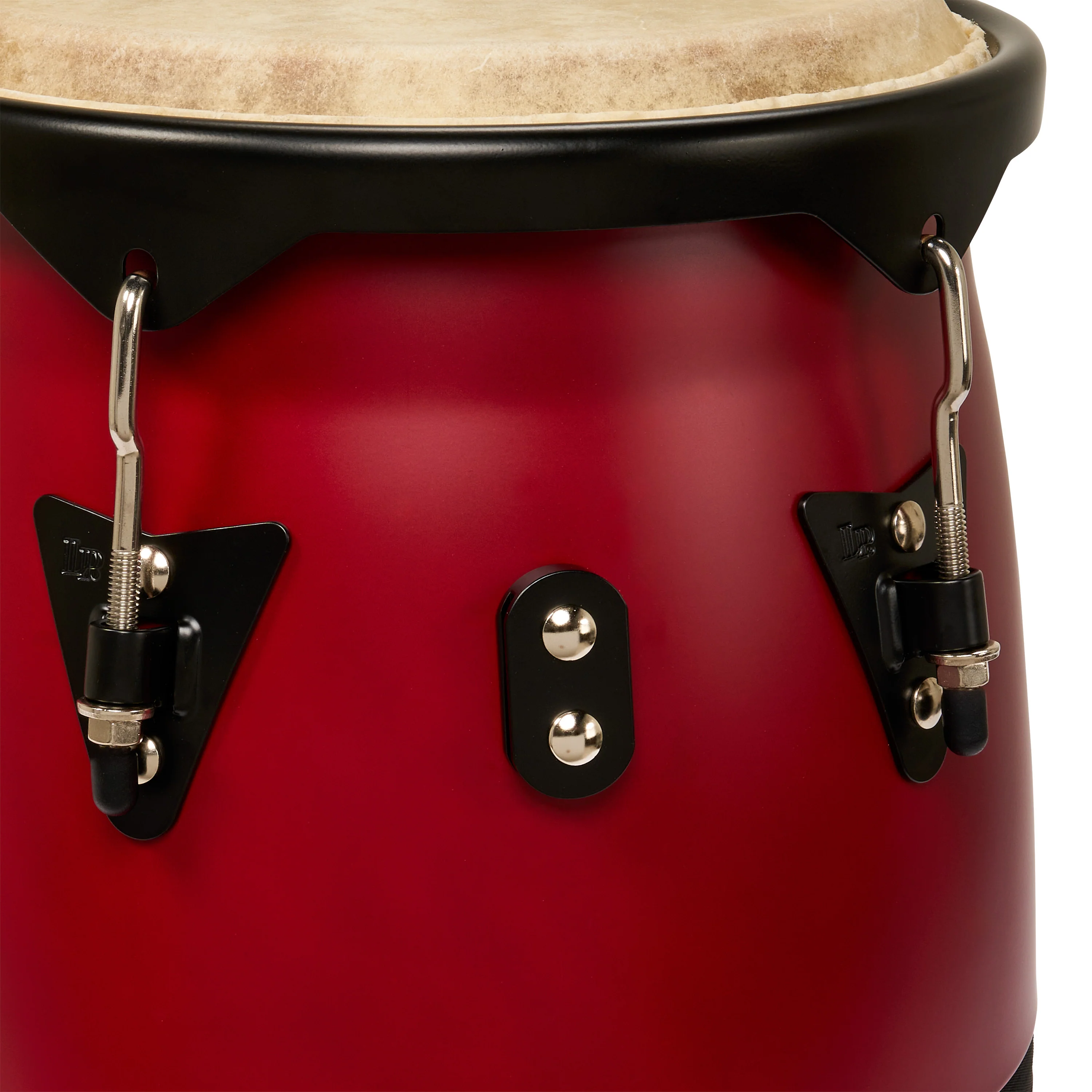 LP Discovery II Ultralight Series Conga set, Red w/ Black HW, 10-11inch - Image 4