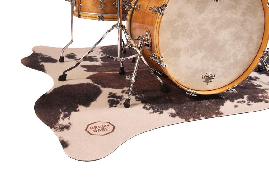 Drum N Base Vegan Cow Drum Rug - 6ft X 5.25ft Clara Black/White - Image 2