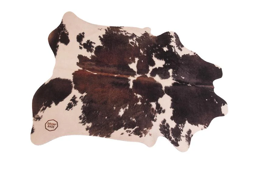 Drum N Base Vegan Cow Drum Rug - 6ft X 5.25ft Clara Black/White - Image 4