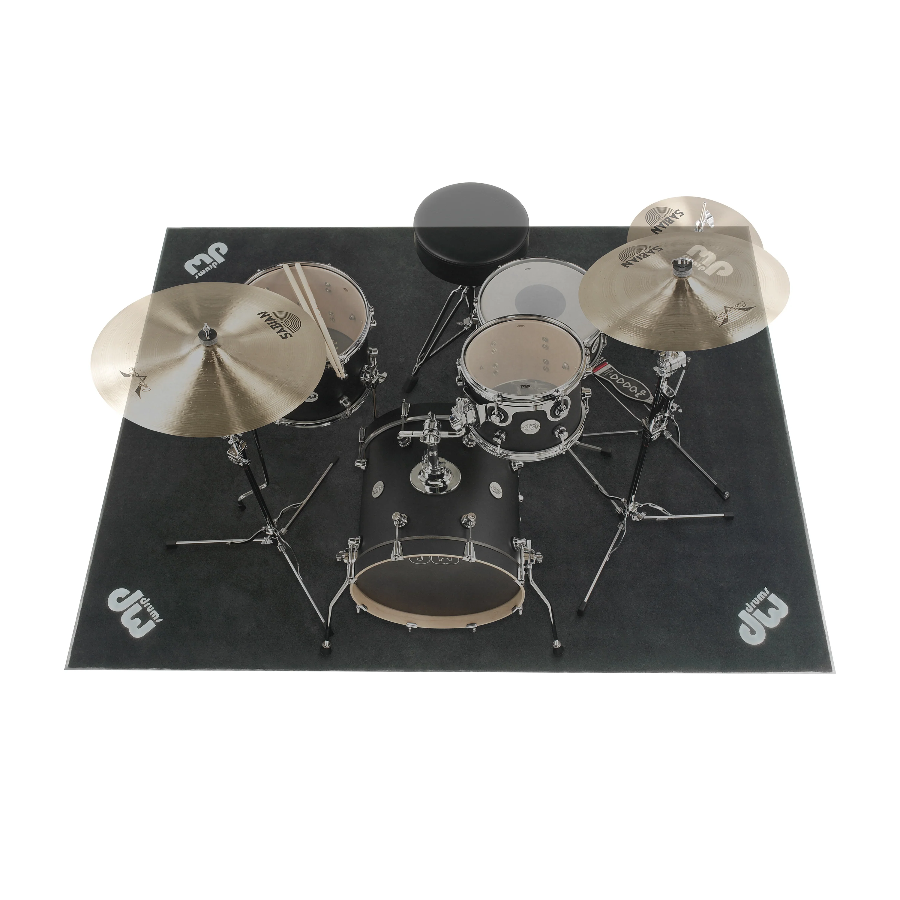 DW DWCPRUG2 Large DW Drum Rug 62"x78" - Image 3