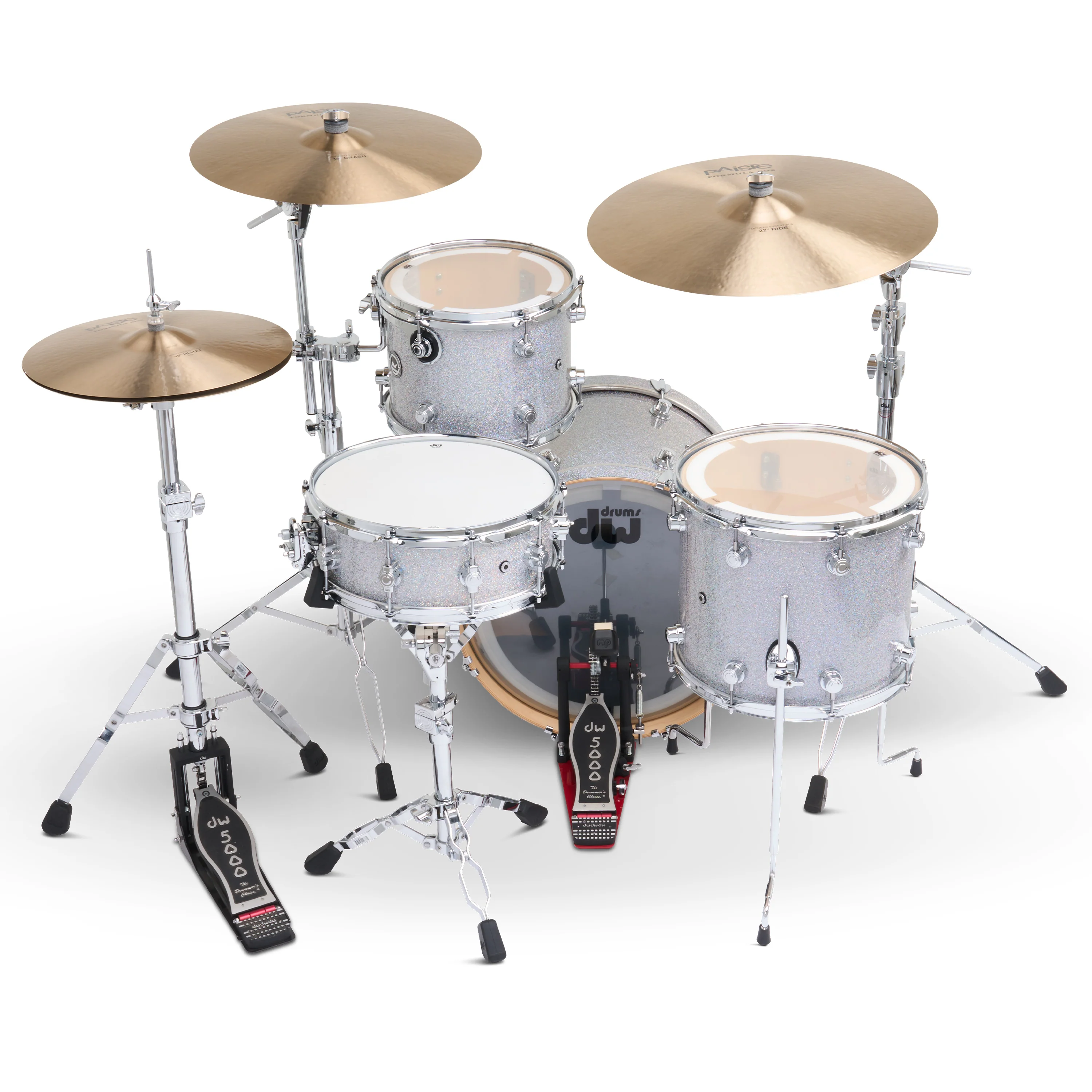 DWe 4-piece Kit Bundle with DWe Cymbals, Hardware & V71 Module - Diamond Nebula - Image 5