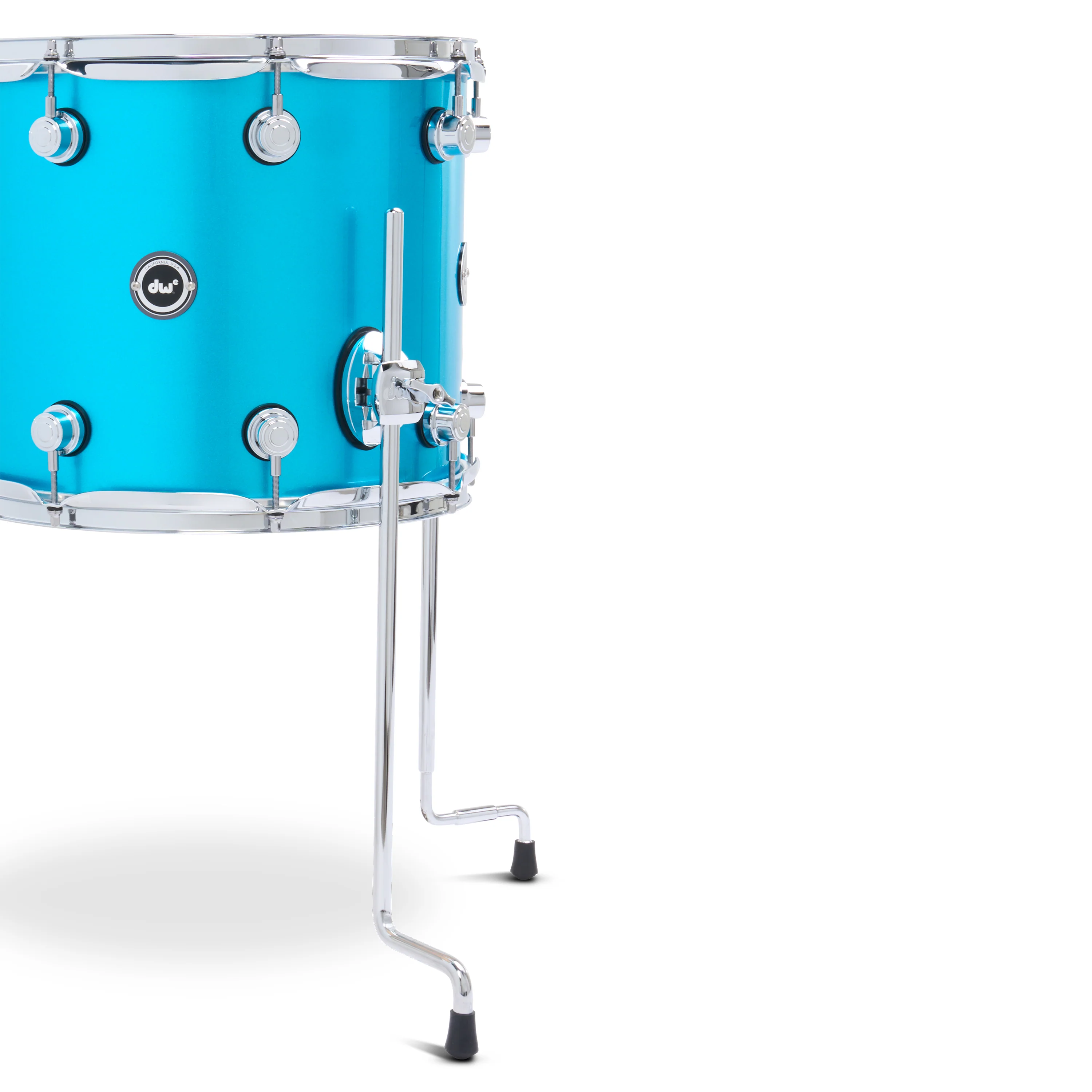 DWe 4-piece Kit Bundle with DWe Cymbals, Hardware & V71 Module - Laser Blue Metallic - Image 6
