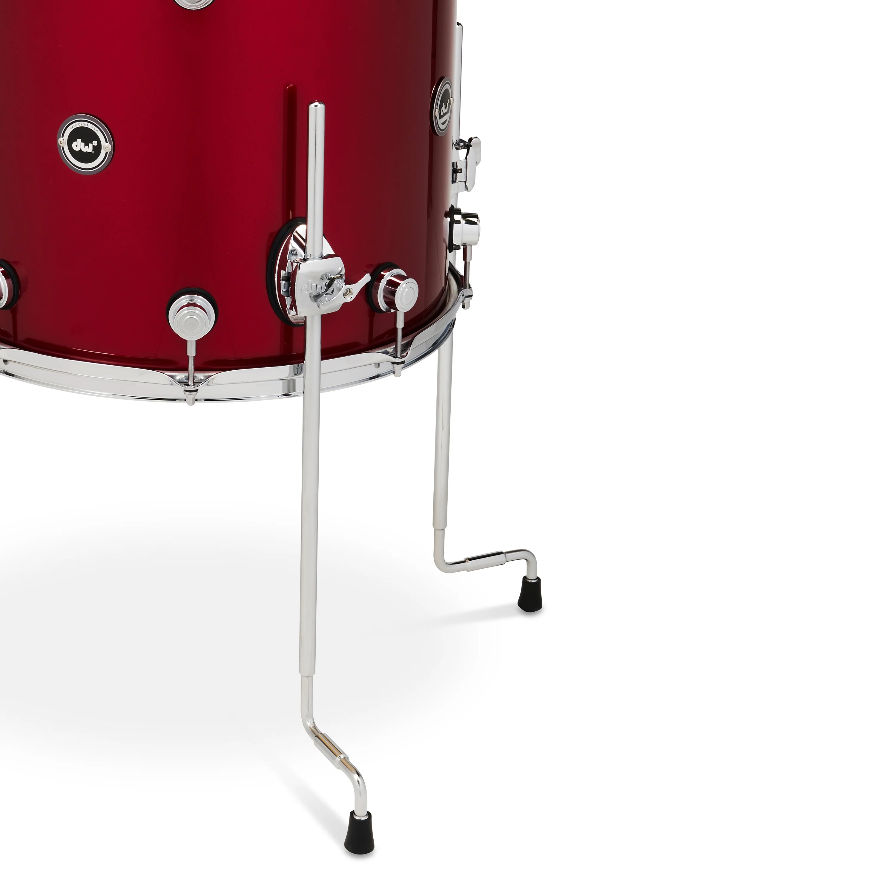 DWe 4-piece Kit Bundle with Roland Cymbals V71 Module - Black Cherry Metallic - Image 6