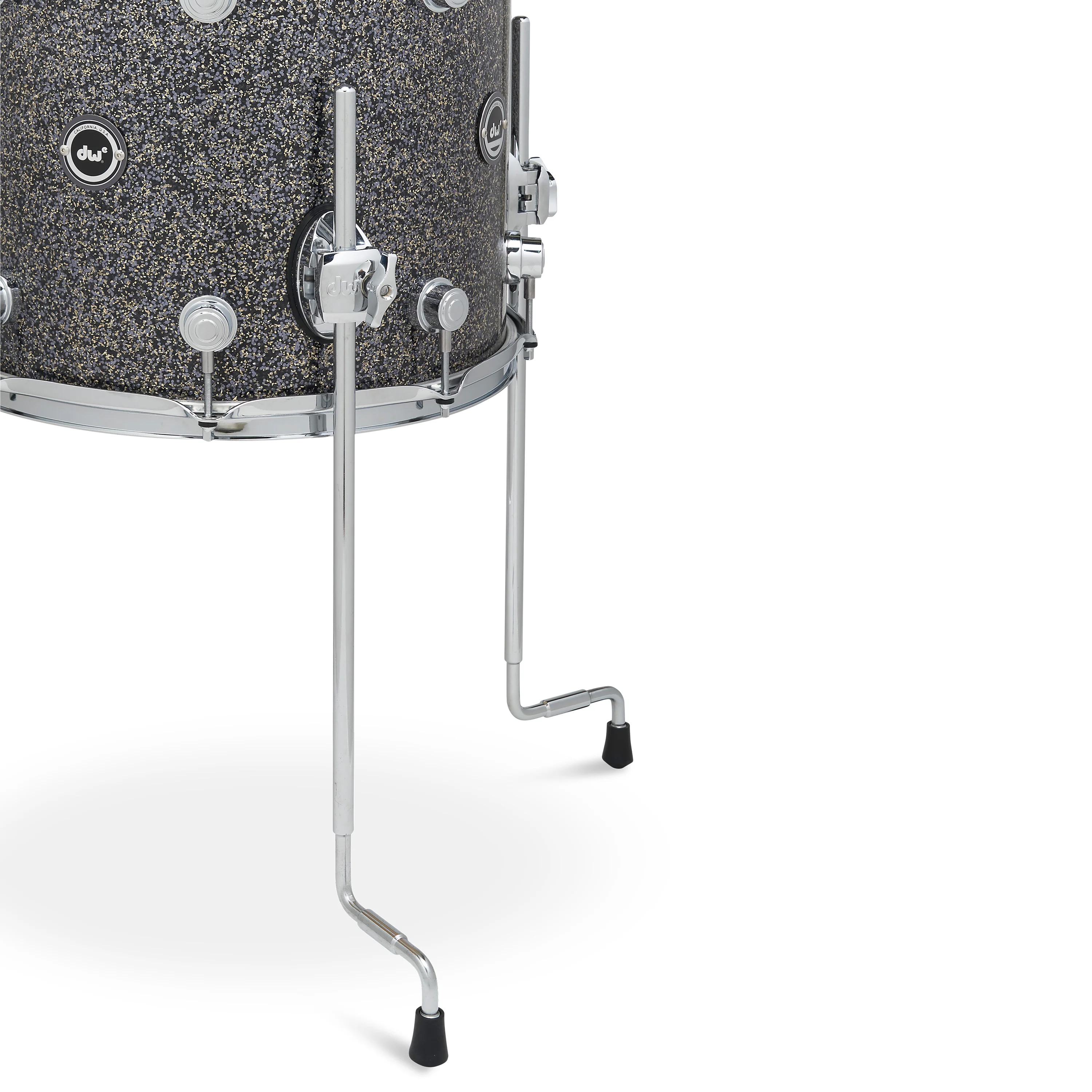 DWe 4-piece Kit Bundle with Roland Cymbals, Hardware & V71 Module - Black Galaxy - Image 6