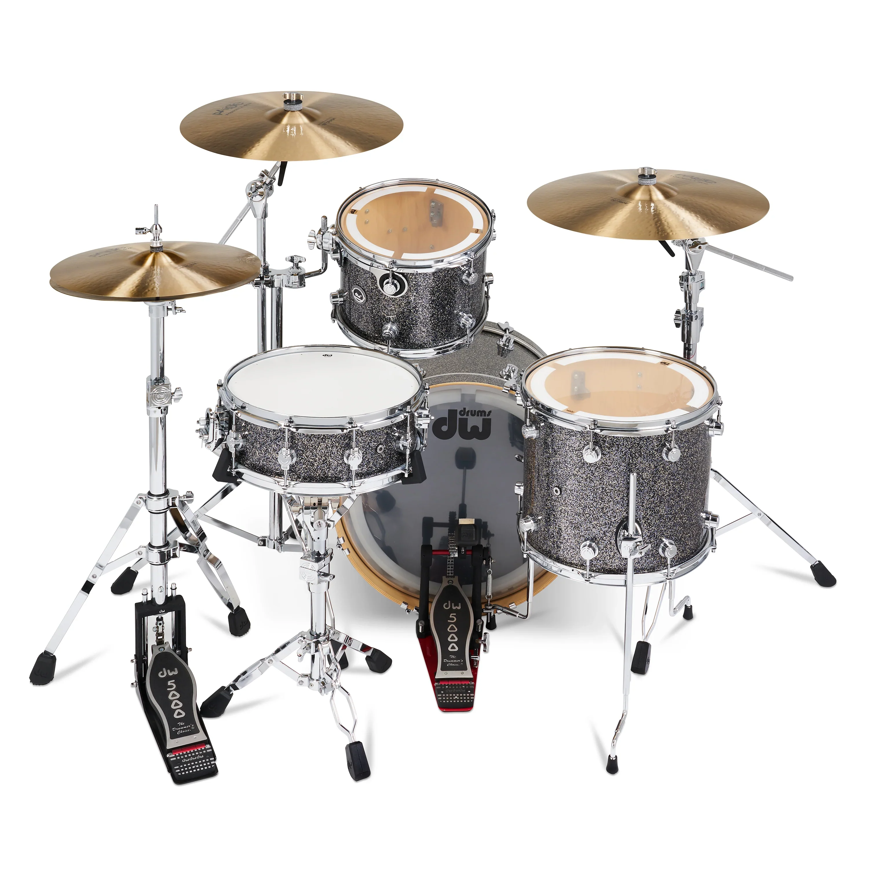 DWe 4-piece with DWe cymbals, Hardware & Soundworks - Black Galaxy - Image 5