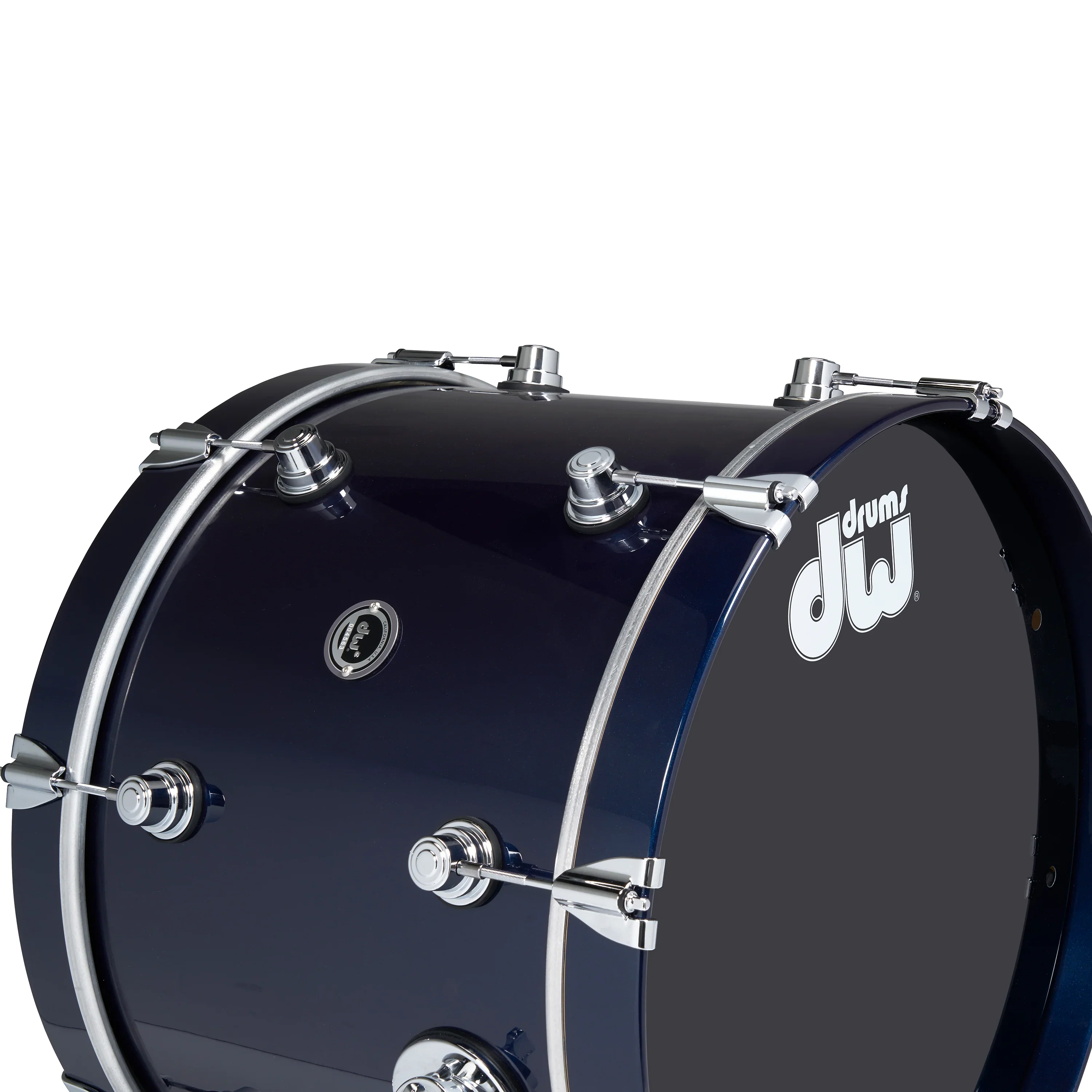 DWe 4-piece with DWe cymbals, Hardware & Soundworks - Midnight Blue Metallic - Image 7
