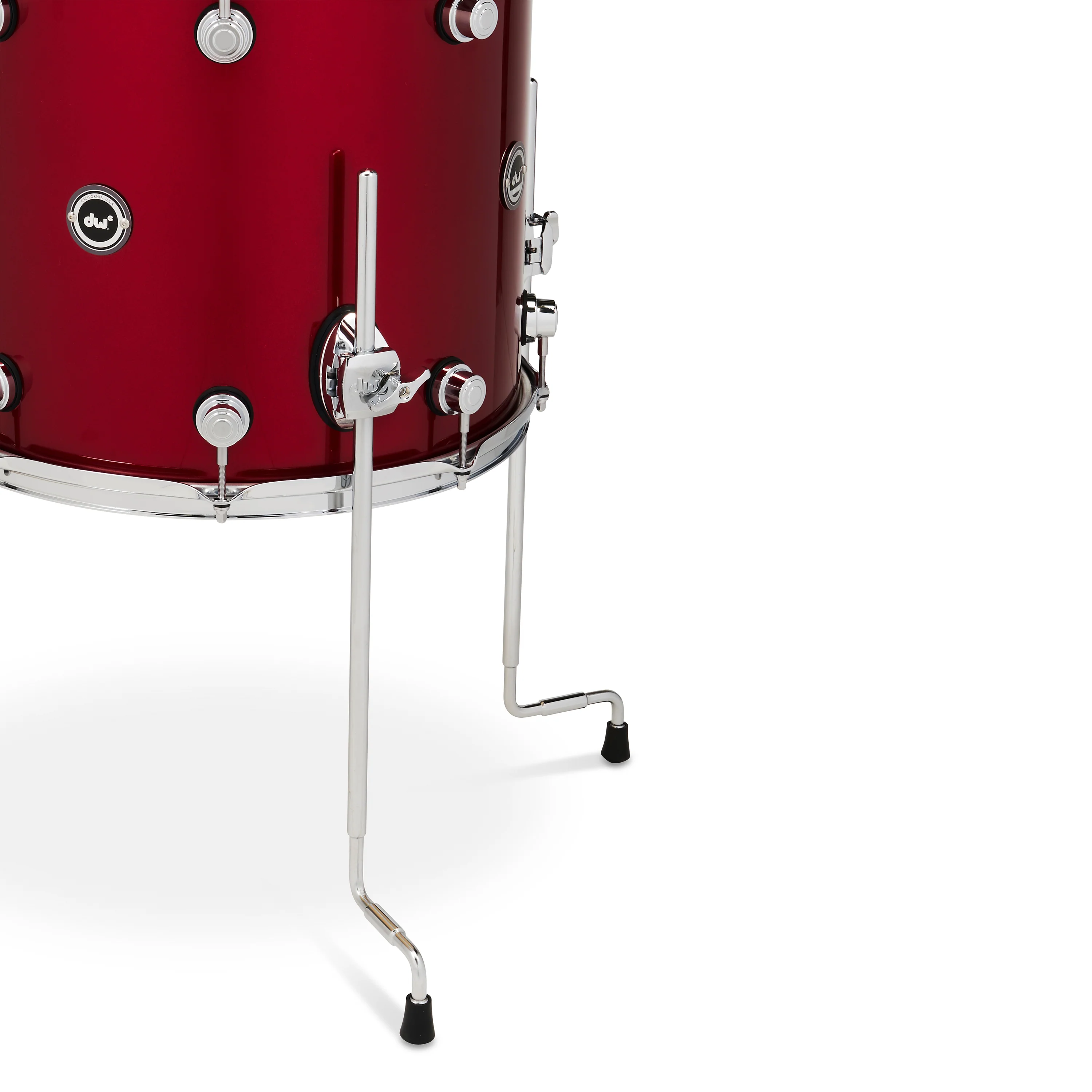 DWe 5-piece kit Bundle with DWe Cymbals, Hardware & Soundworks - Black Cherry Metallic - Image 6