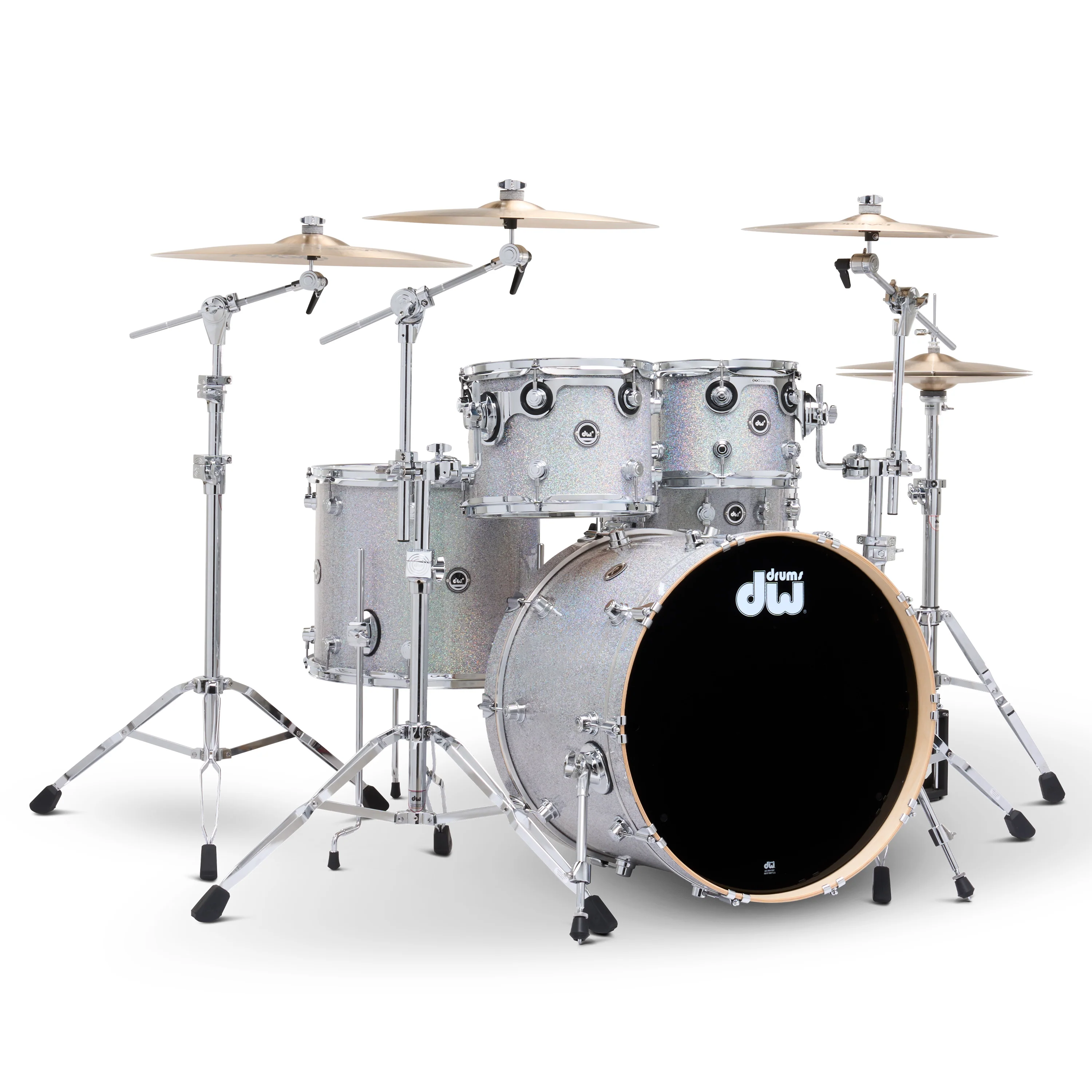 DWe 5-piece kit Bundle with DWe Cymbals, Hardware & Soundworks - Diamond Nebula - Image 4