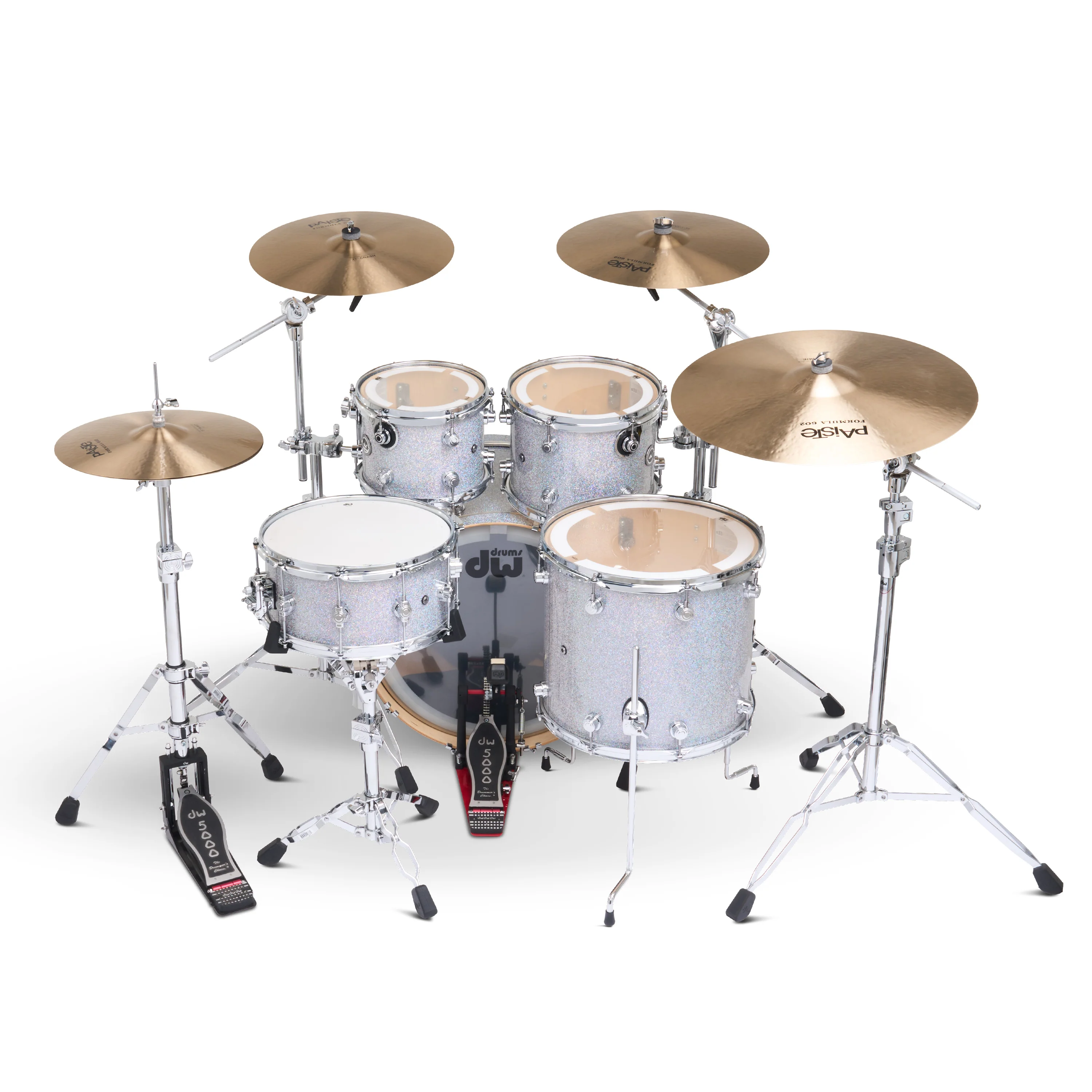 DWe 5-piece kit Bundle with DWe Cymbals, Hardware & Soundworks - Diamond Nebula - Image 5