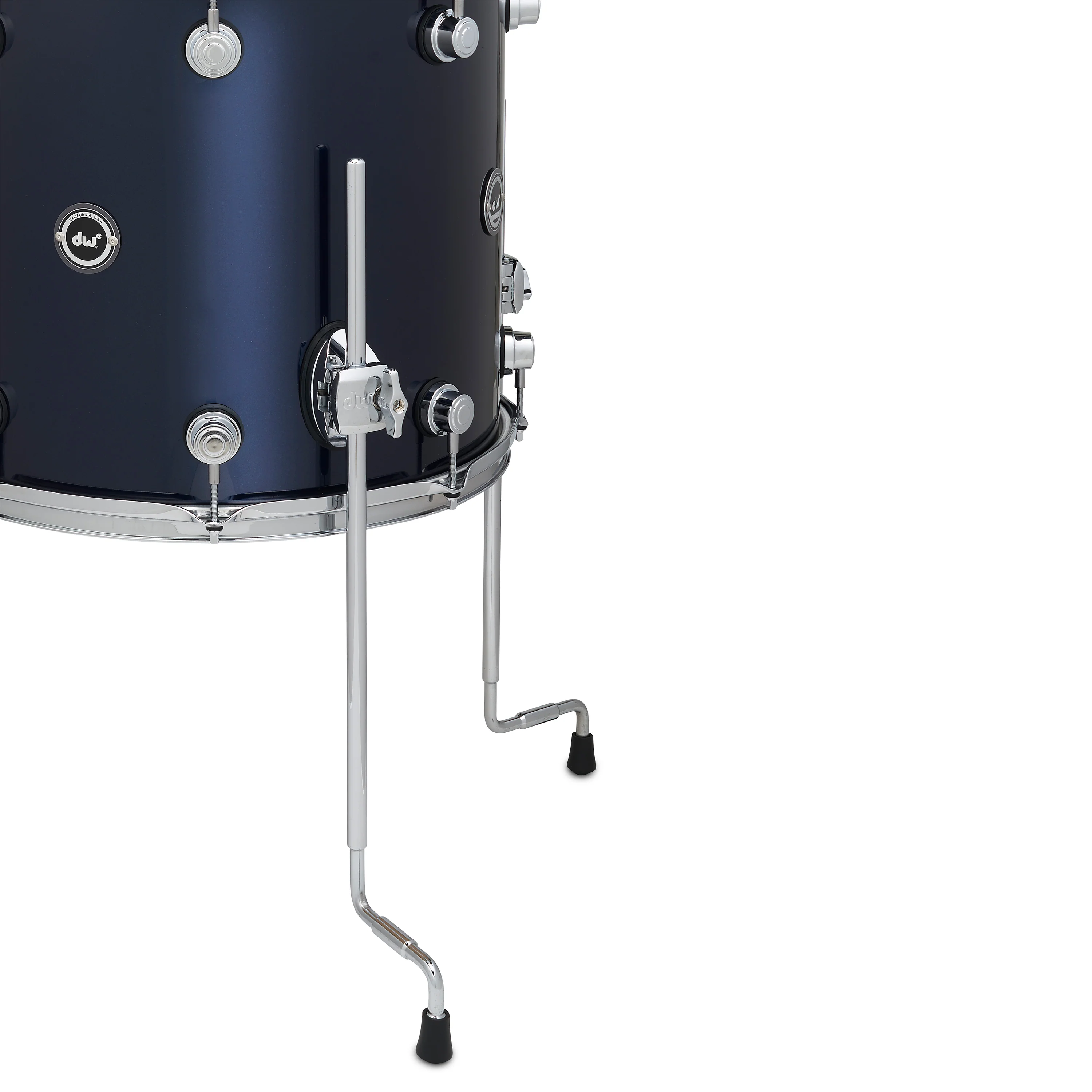DWe 5-piece kit Bundle with DWe Cymbals, Hardware & Soundworks - Midnight Blue Metallic - Image 6