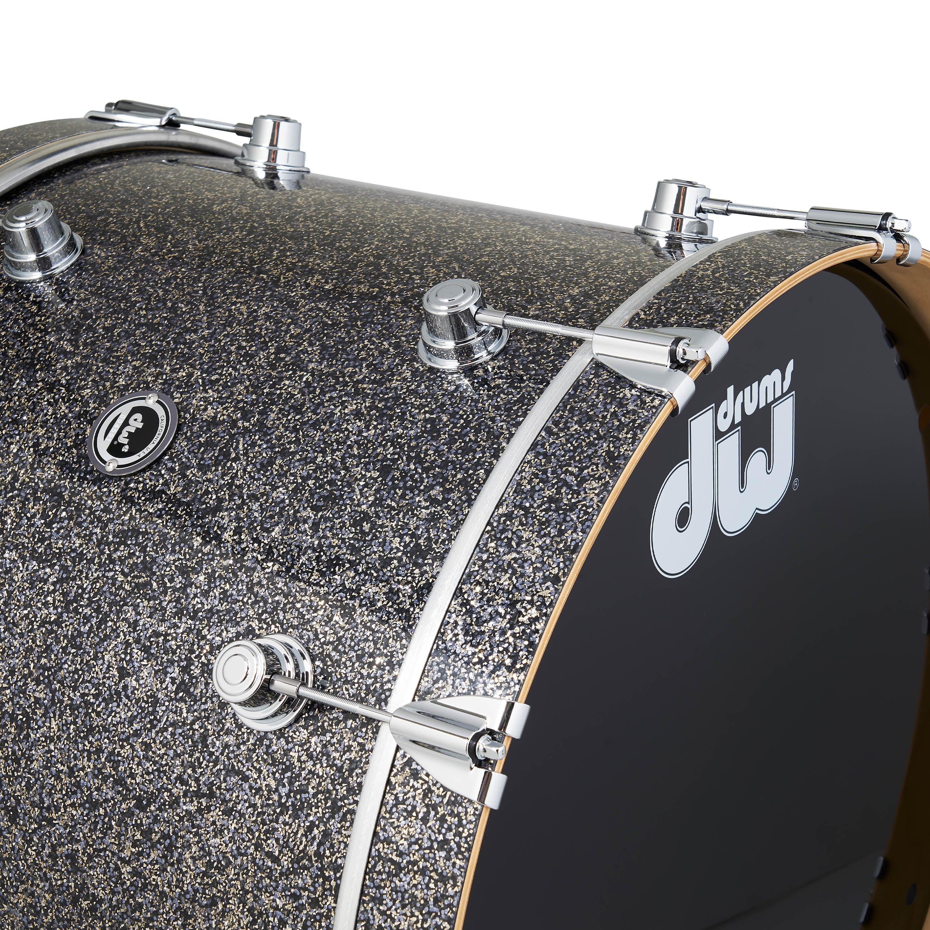 DWe 5-piece Kit Bundle with Roland Cymbals, Hardware & Soundworks - Black Galaxy - Image 7