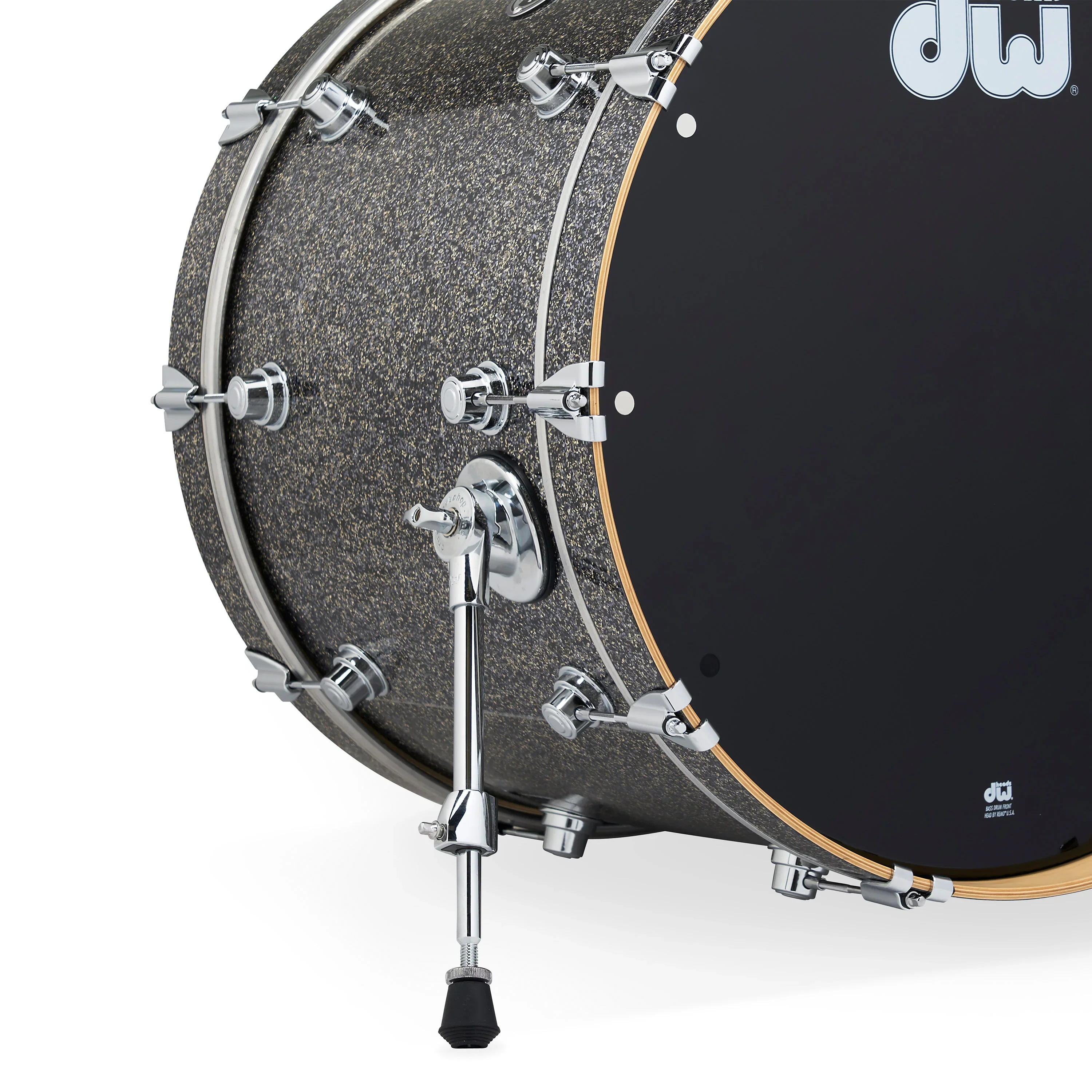 DWe 5-piece Kit Bundle with Roland Cymbals, Hardware & Soundworks - Black Galaxy - Image 8