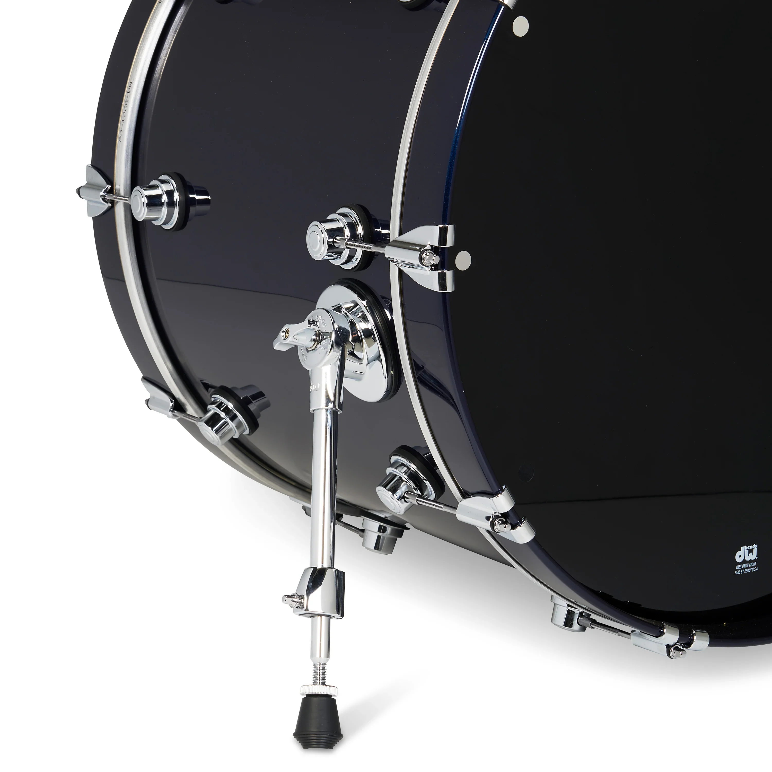 DWe 5-piece Kit Bundle with Roland Cymbals, Hardware & Soundworks - Midnight Blue Metallic - Image 8
