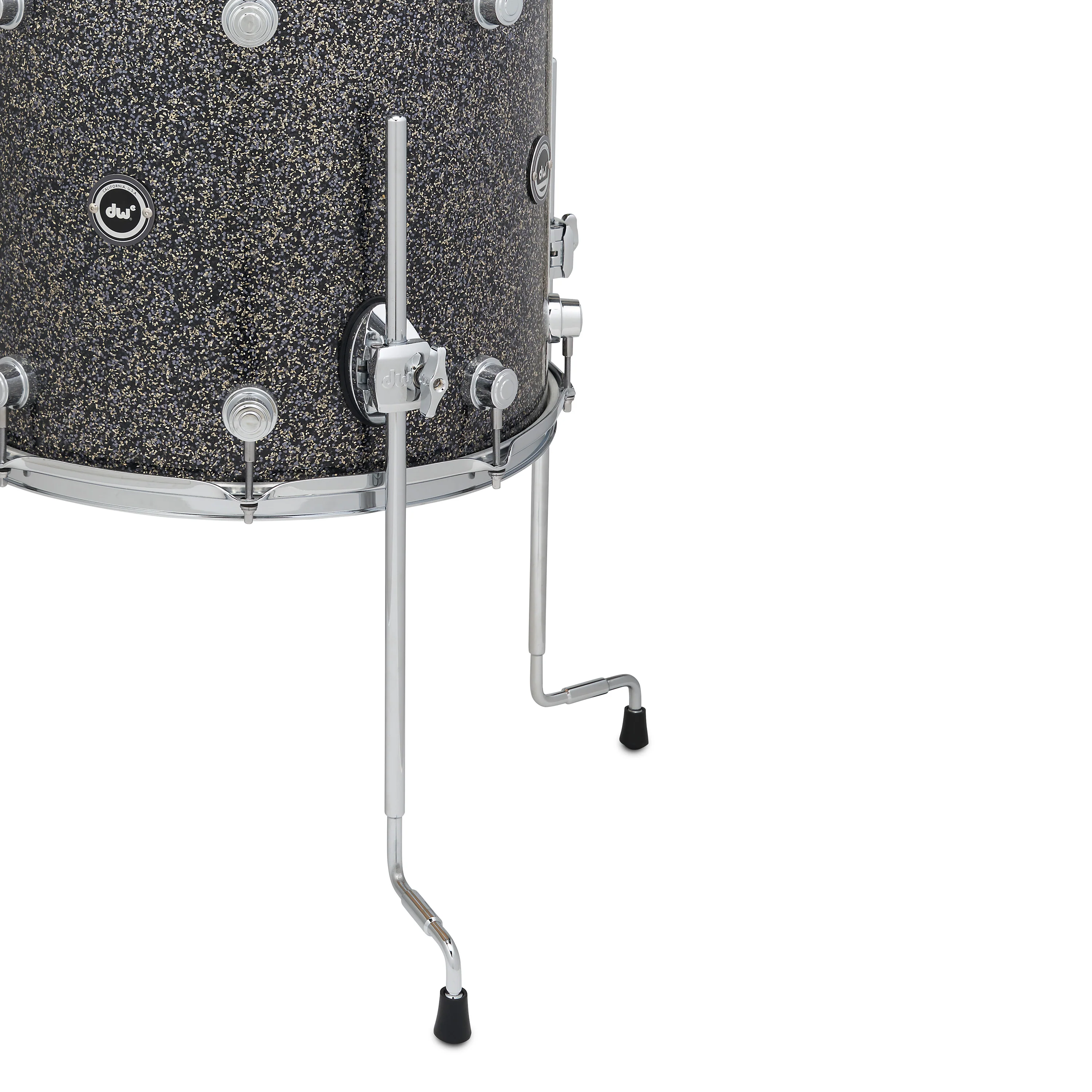 DWe 5-piece Kit Bundle with Roland Cymbals, Hardware & V51 Module - Black Galaxy - Image 6