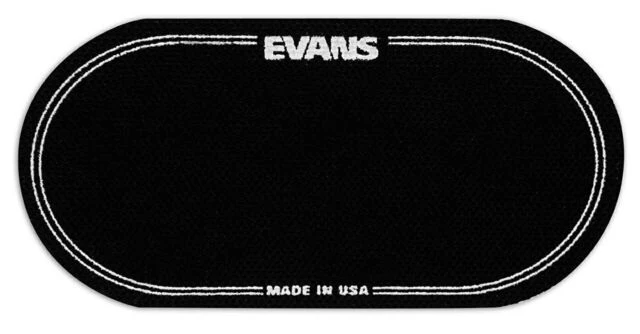 EVANS Black Nylon Bass Drum Patch double (X2)