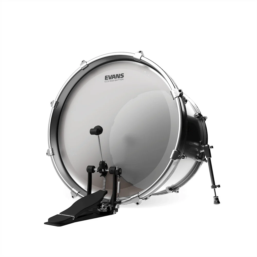 Evans EQ3 Frosted Bass Drumhead - Image 2