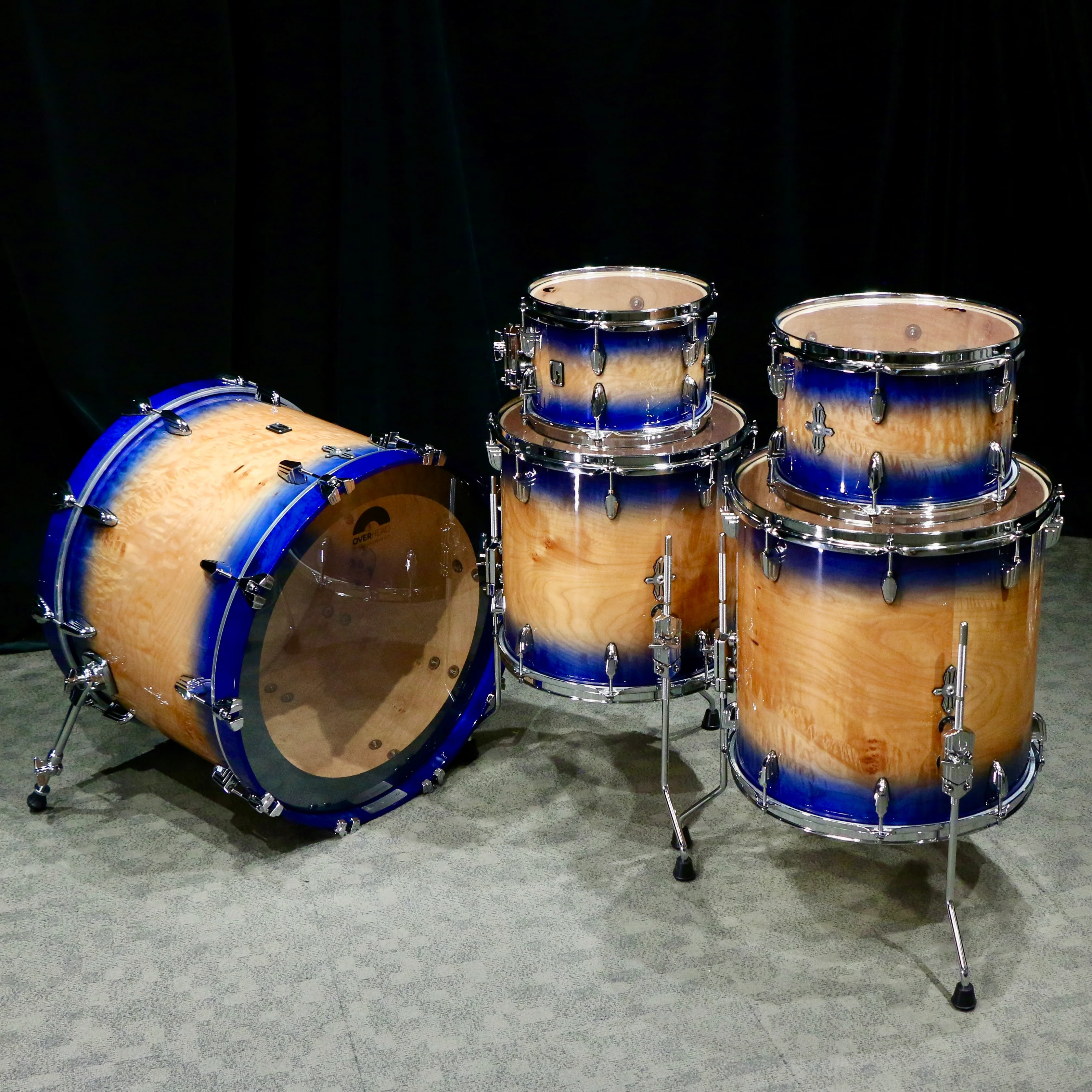British Drum Co. Founders Reserve Drum Kit 22-10-12-14-16in - Peveril Shore - Image 3
