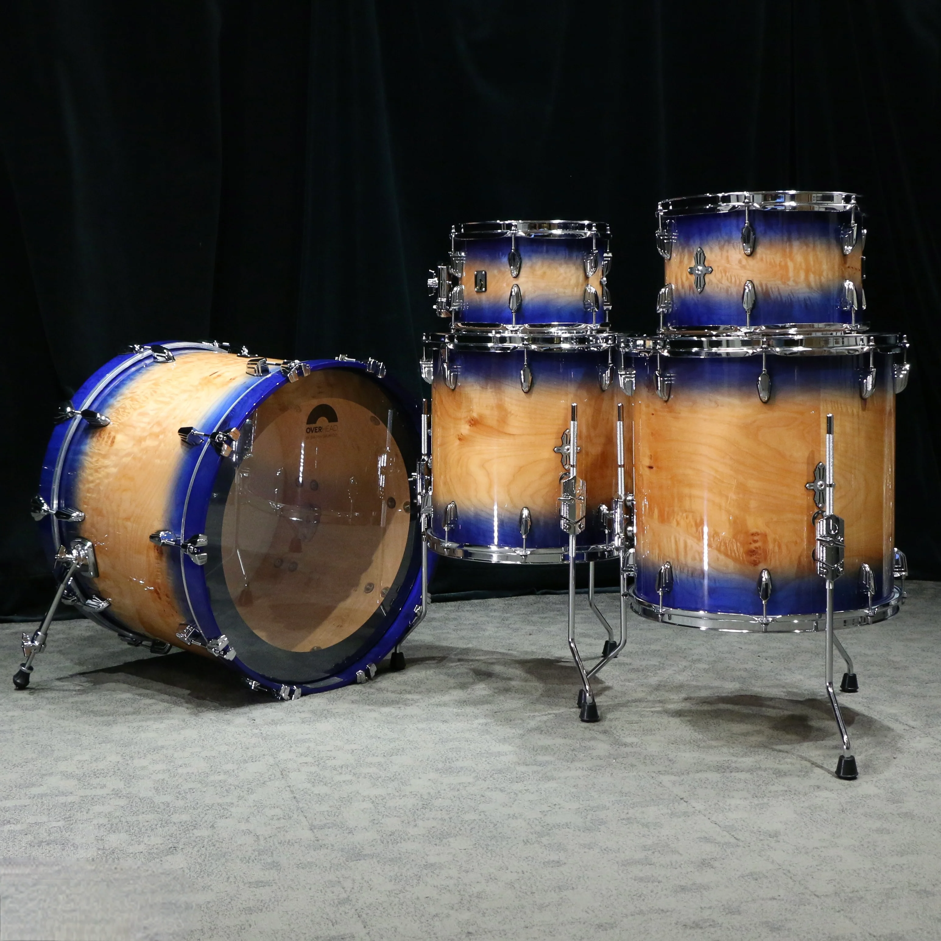 British Drum Co. Founders Reserve Drum Kit 22-10-12-14-16in - Peveril Shore - Image 4