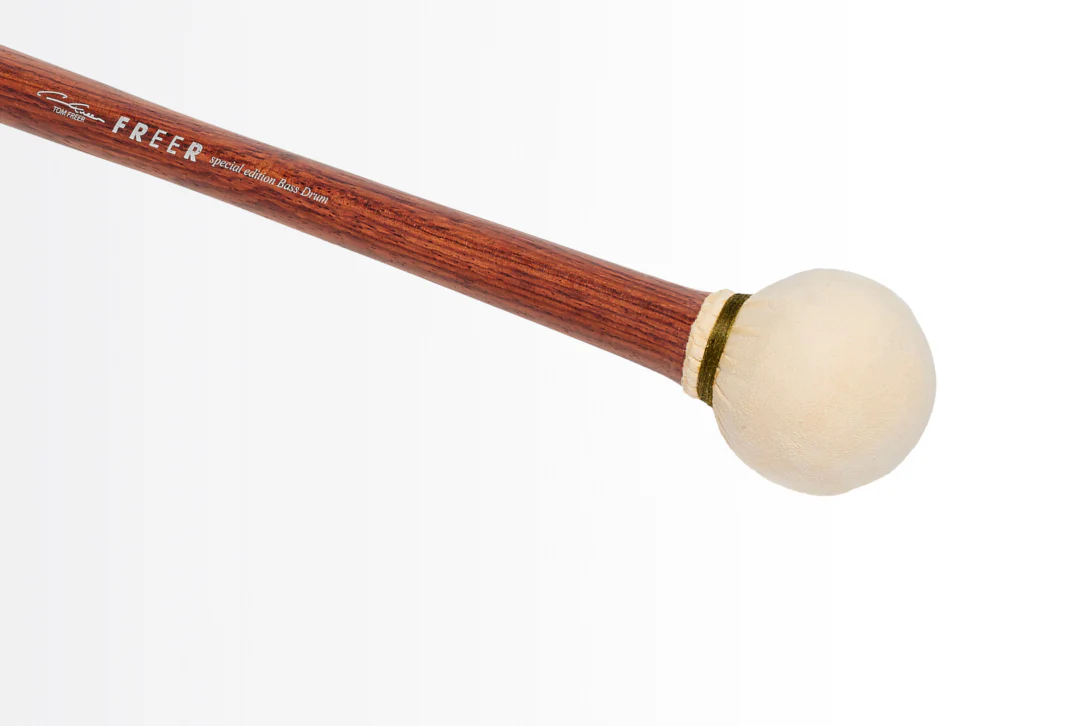 Freer Percussion BD3R Large Head Chamois Bass Drum Mallet - Image 2
