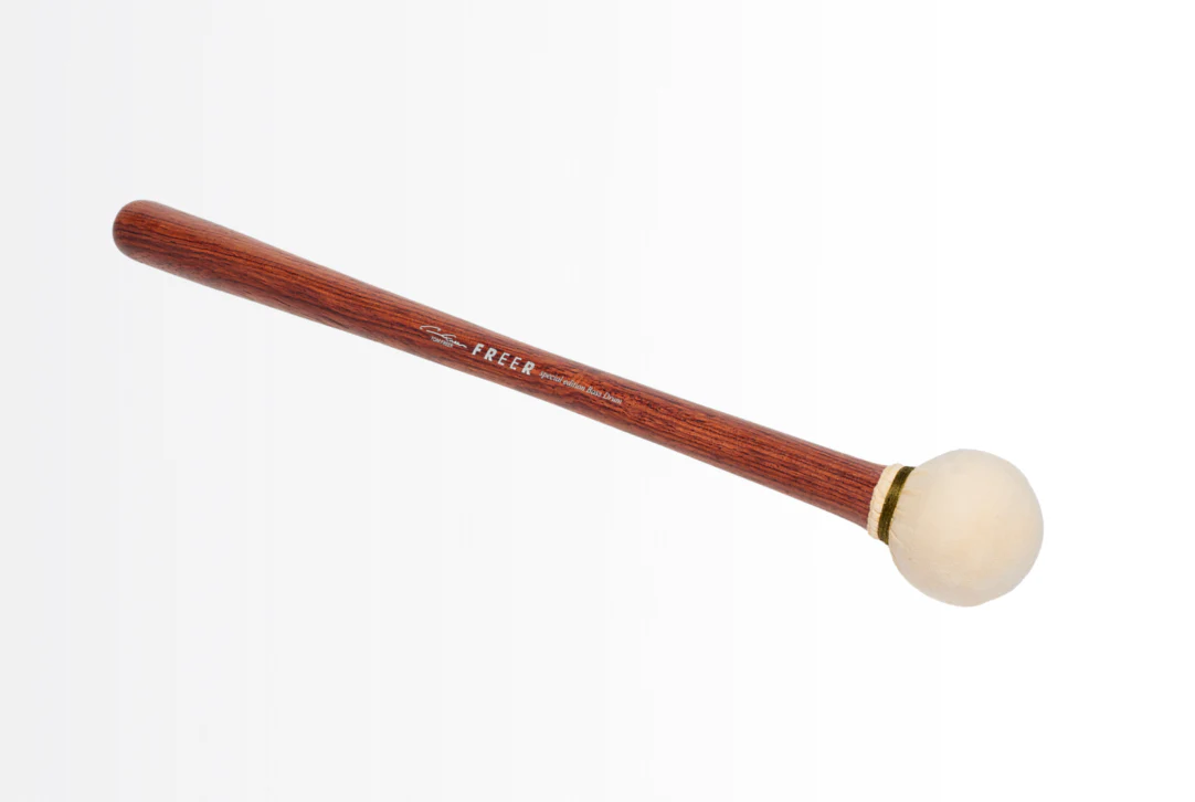 Freer Percussion BD3R Large Head Chamois Bass Drum Mallet - Image 3