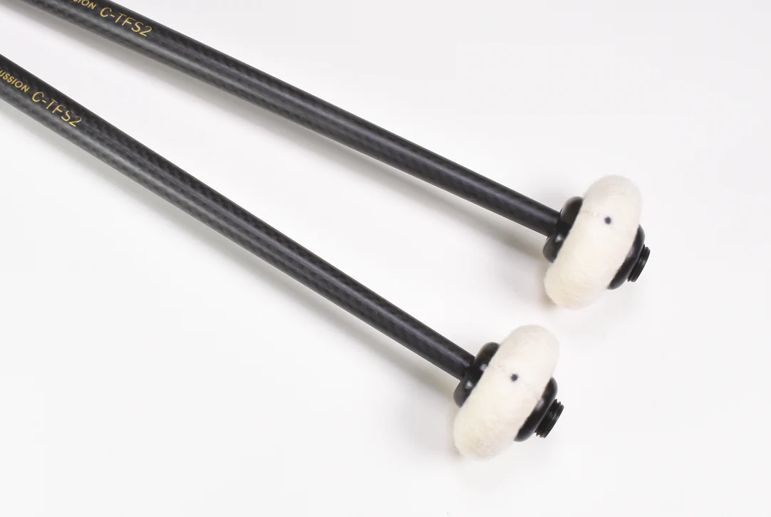 Freer Percussion C-FS2 MED-HARD Felt Core Super 2 Carbon Fiber - Image 4