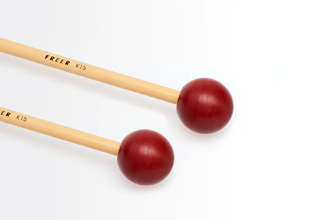 Freer Percussion K15 Small Cherry Red Phenolic/Brass Insert - Image 2