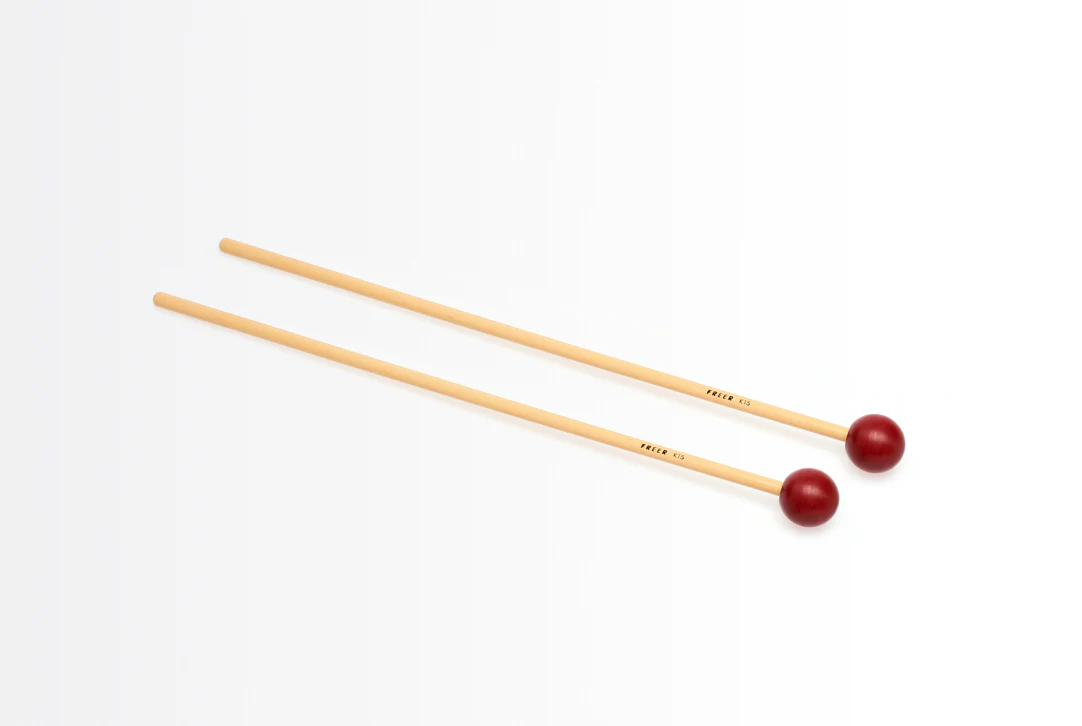 Freer Percussion K15 Small Cherry Red Phenolic/Brass Insert - Image 3