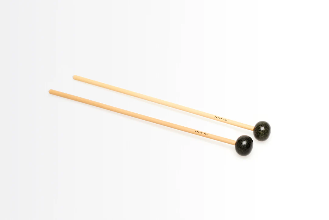 Freer Percussion KBL2 Large Black Linen Phenolic Oval - Image 2