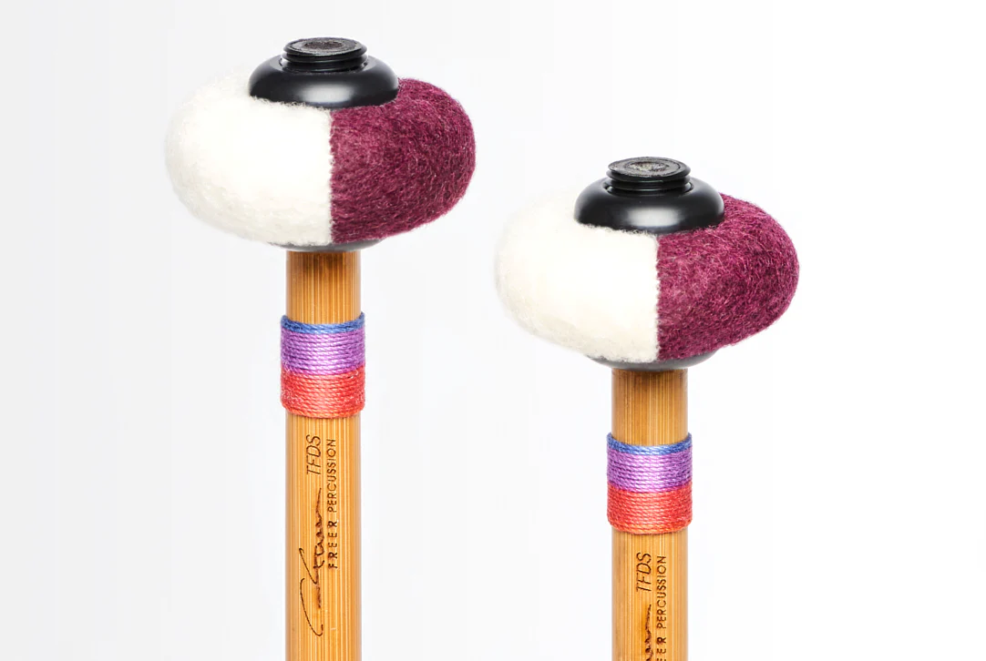 Freer TFDS SOFT/HARD Tonkin Bamboo Felt Double Side Timpani Stic