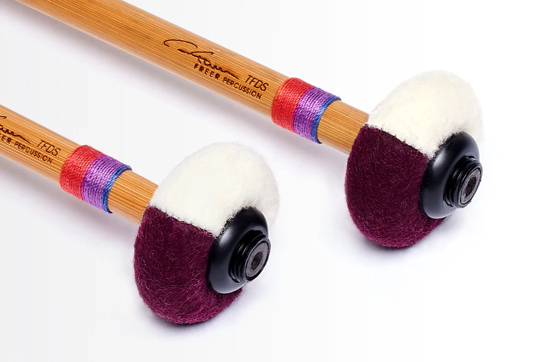 Freer TFDS SOFT/HARD Tonkin Bamboo Felt Double Side Timpani Stic - Image 2