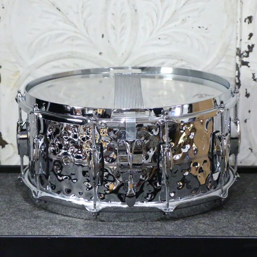 Gretsch Brooklyn Hammered Chrome Over Brass Snare Drum 14X6.5in - Image 2