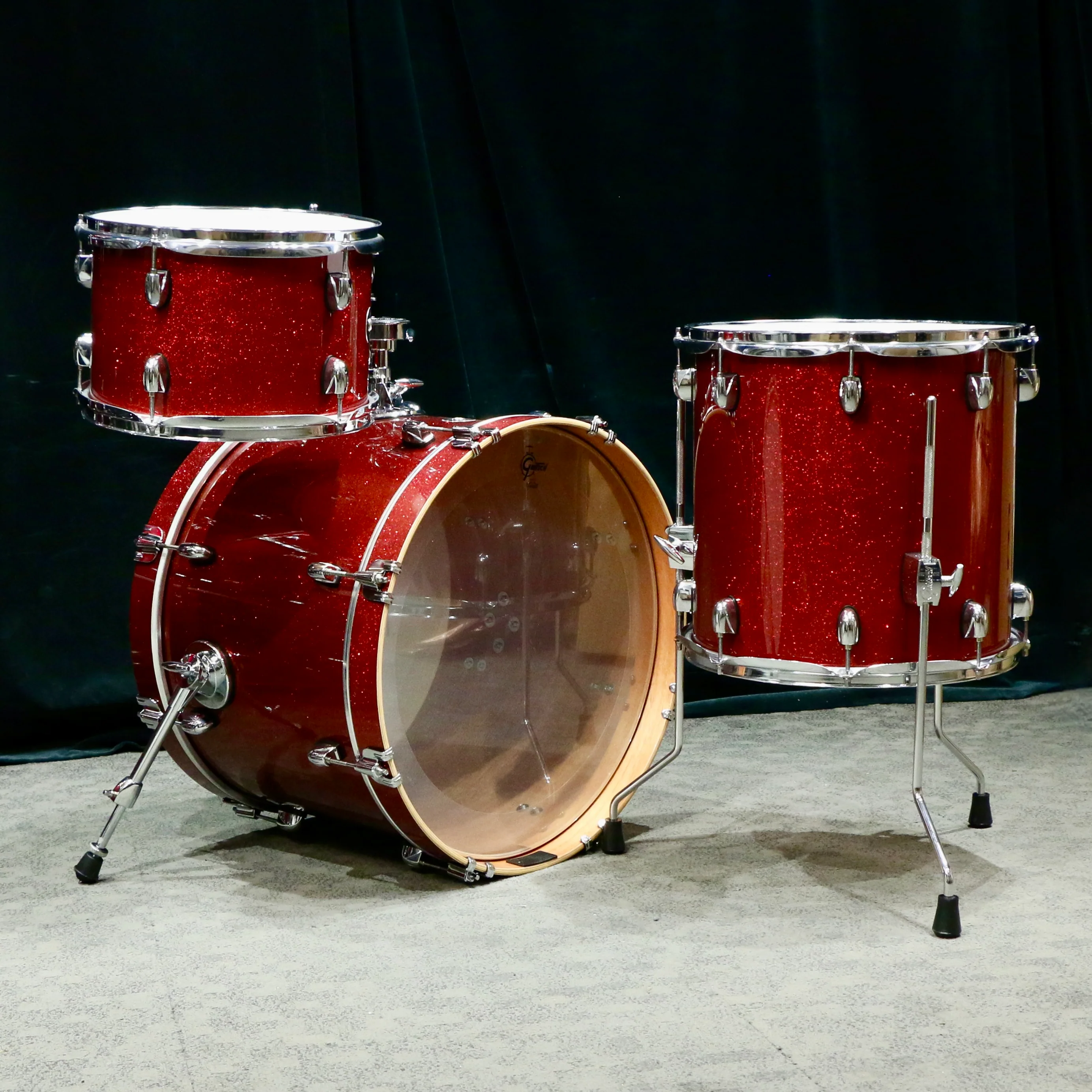 Gretsch Catalina Club Drum Kit 20-12-14in - Dark Cherry Sparkle - Image 4