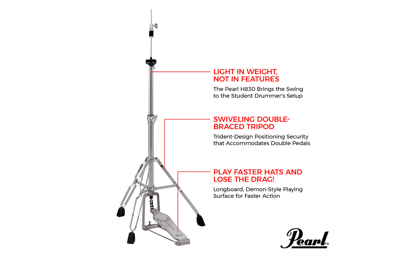 Pearl hi-hat stand - Image 4