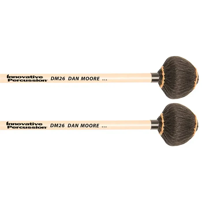 Innovative Percussion Dan Moore Medium Hard Vibraphone Mallets - Rattan