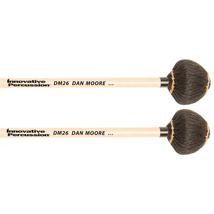 Innovative Percussion Dan Moore Medium Hard Vibraphone Mallets - Rattan - Image 2