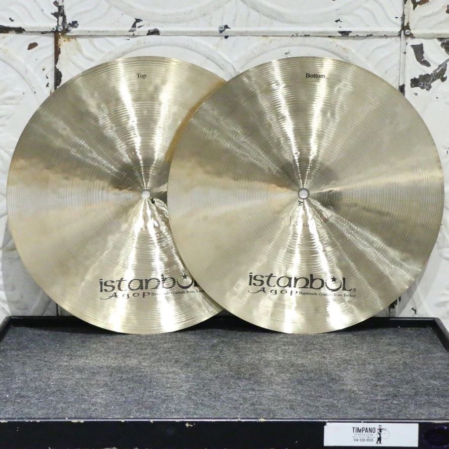 Istanbul Agop Traditional Jazz Hi-Hat Cymbals 15in - Image 2
