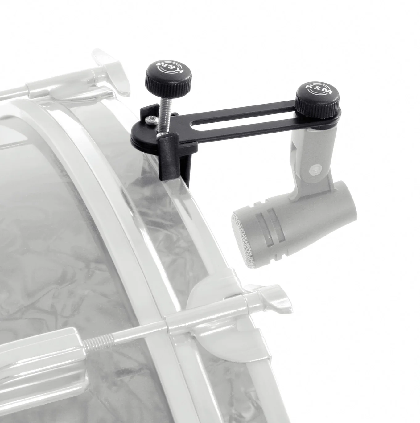 K&M Microphone Holder - for bass drum hoops - Image 2