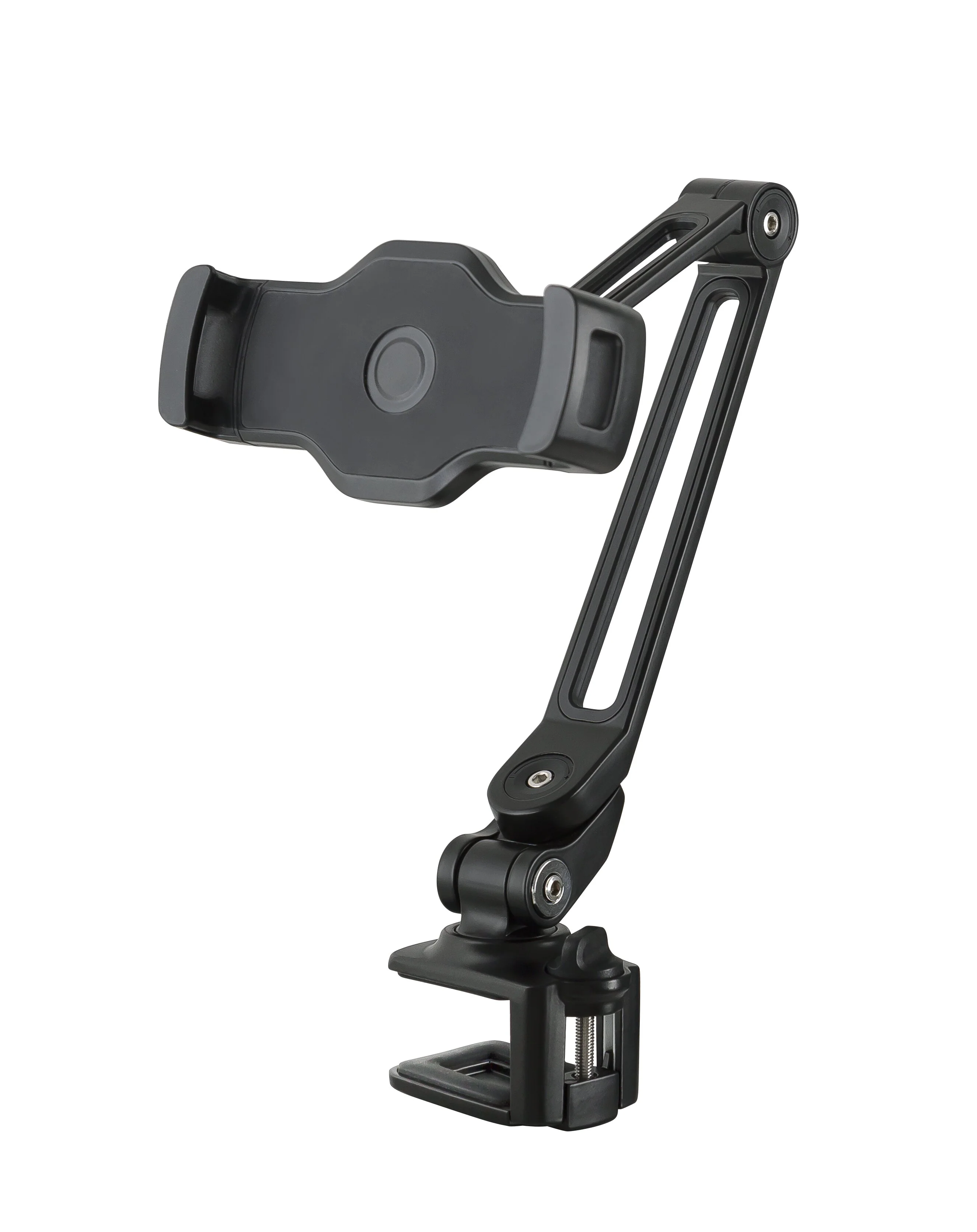 K&M Swivel Arm Phone/Tablet Stand for 10.2-13in Devices - Black