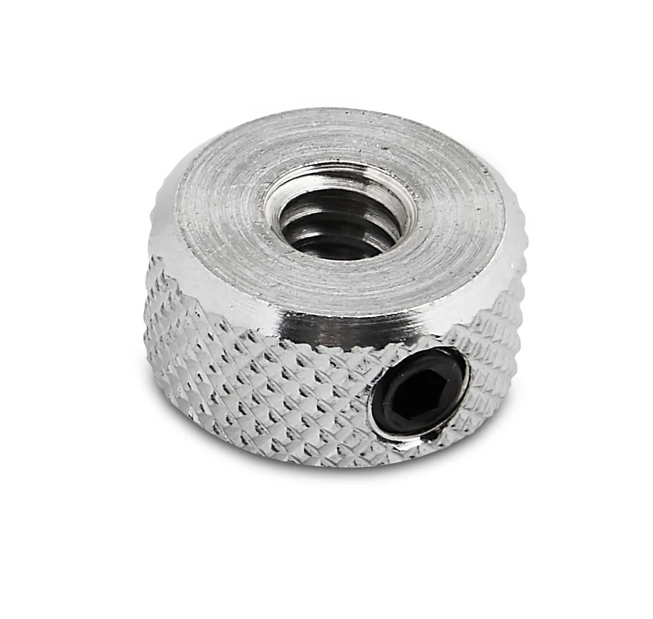 DW SP108 KNURLED NUT (NO STEP) 1/4-20 (TOE CLAMP)