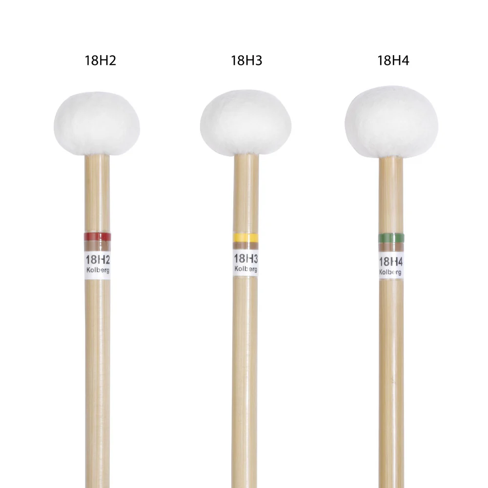 Kolberg 18H2 Wool-Felt Timpani Mallets Rossmann Ø18mm core - Image 3
