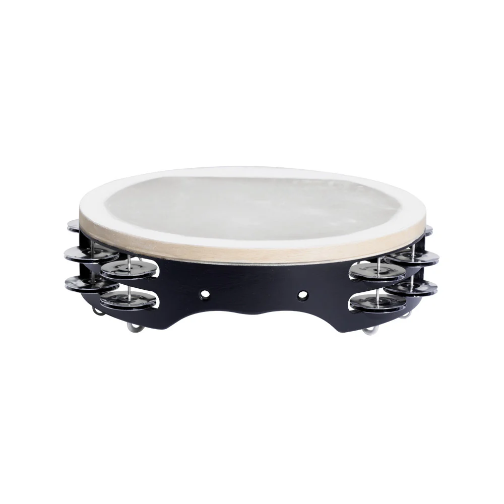 Kolberg 2025DW tambourine with natural head and interchangeable jingles 10in - Image 3